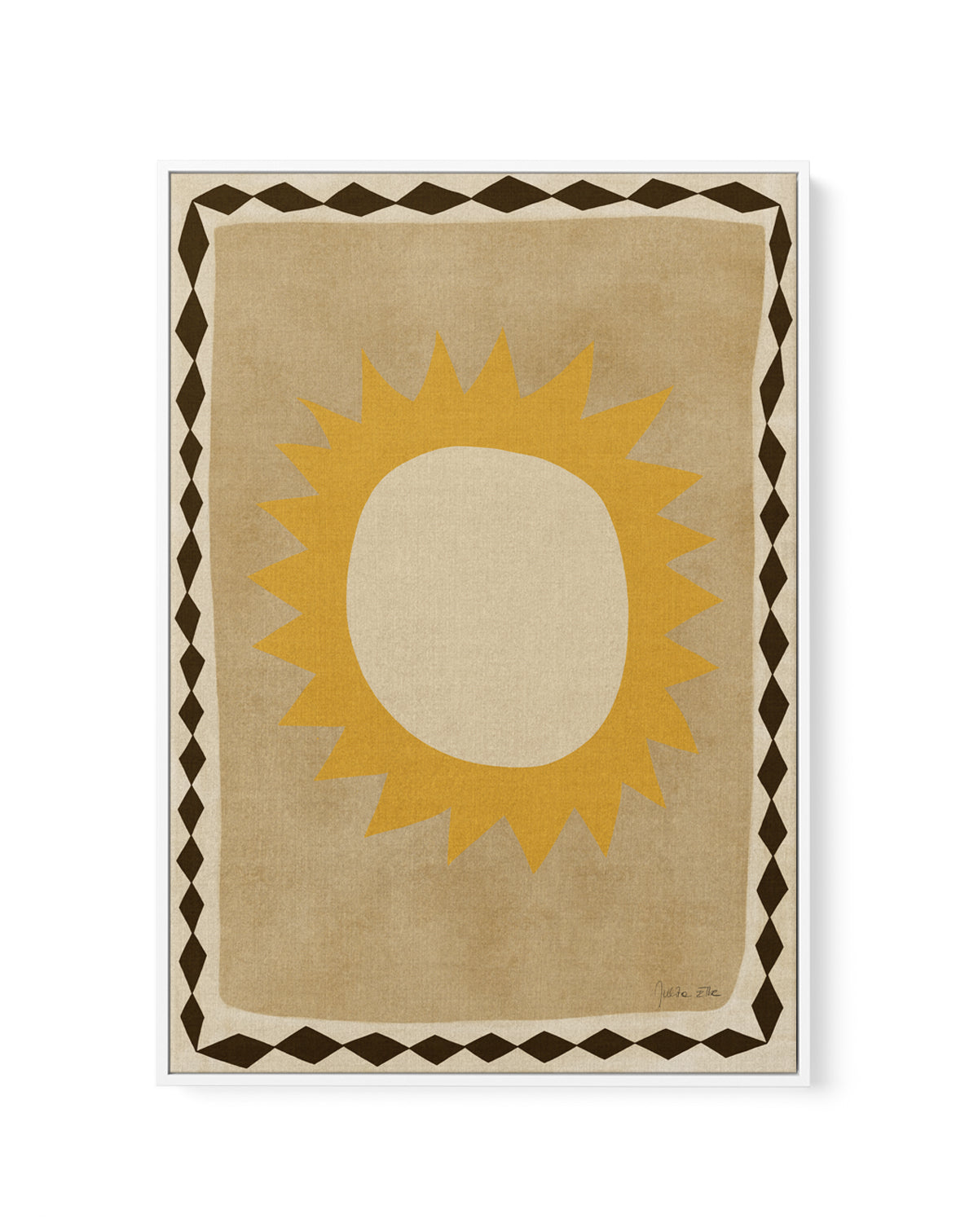 Sun by Julita Elbe | Framed Canvas Art Print