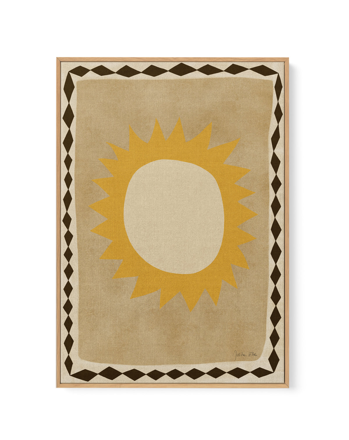 Sun by Julita Elbe | Framed Canvas Art Print