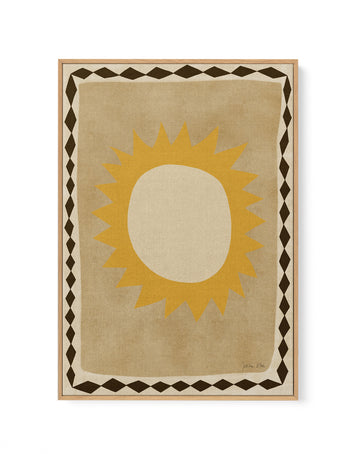 Sun by Julita Elbe | Framed Canvas Wall Art