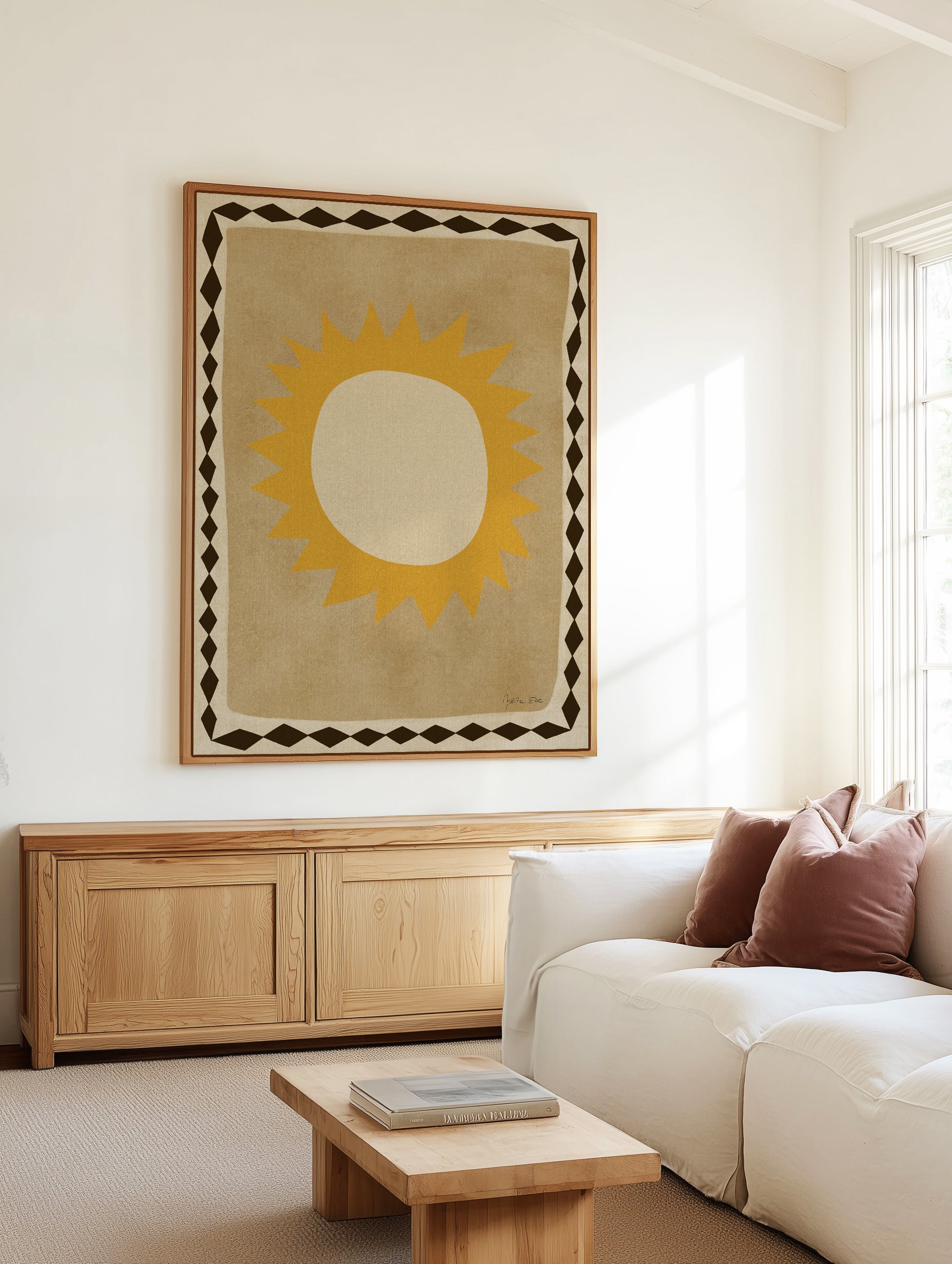 Sun by Julita Elbe | Framed Canvas Art Print