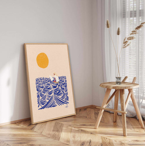 Suns Out by Fabian Lavater | Framed Canvas Art Print