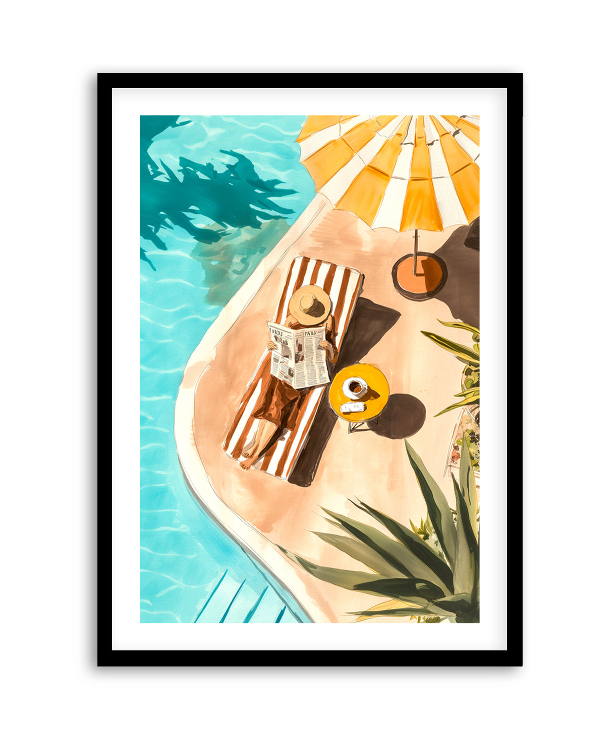 Sunbathers Delight | Art Print from Olive et Oriel where you can shop wallpaper and artworks online