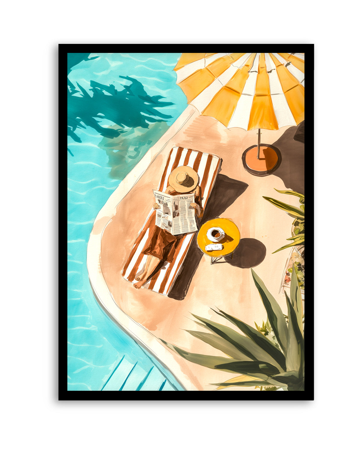 Sunbathers Delight | Art Print from Olive et Oriel where you can shop wallpaper and artworks online