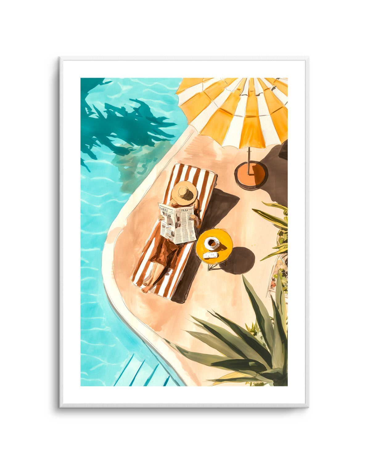 Sunbathers Delight | Art Print from Olive et Oriel where you can shop wallpaper and artworks online