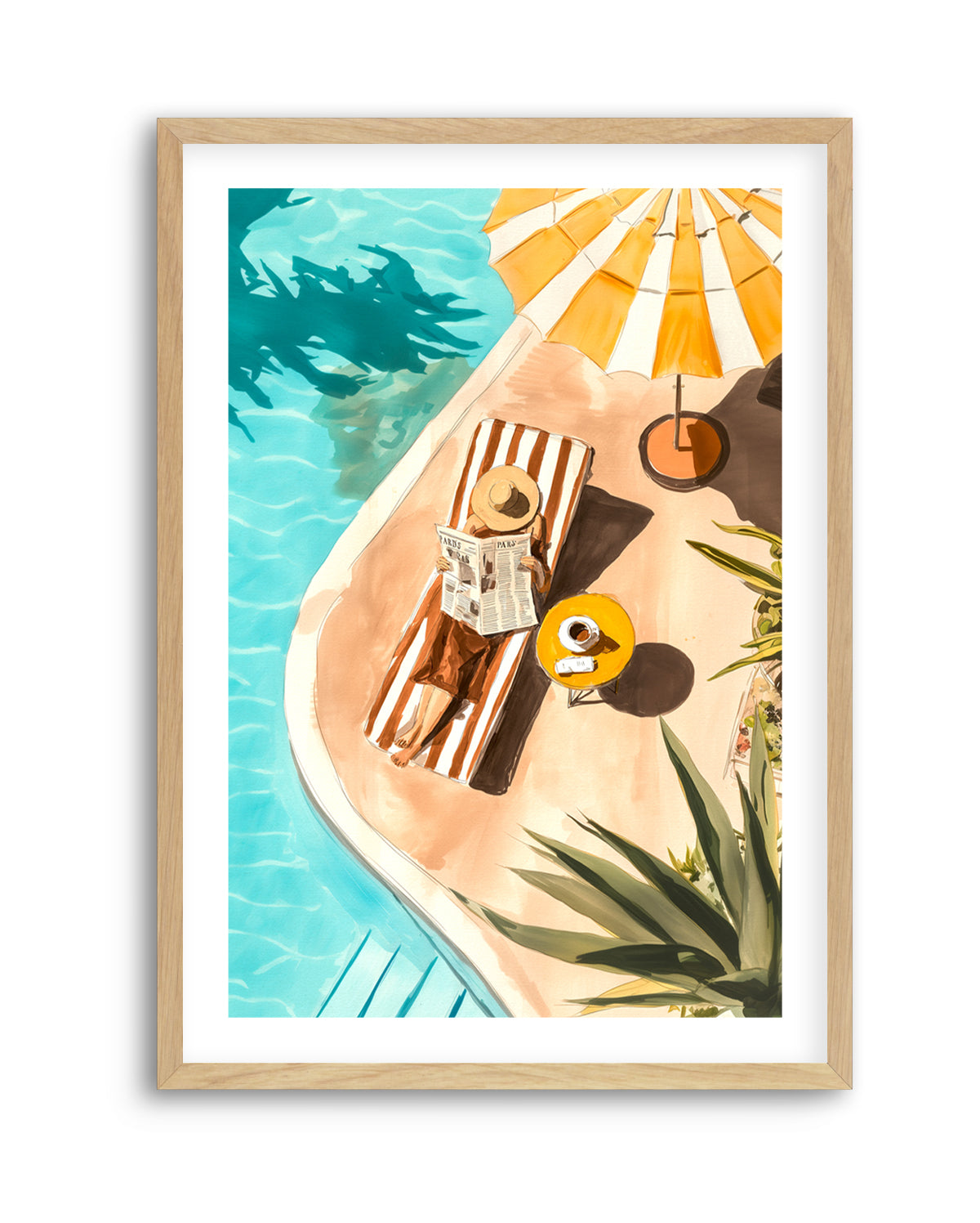 Sunbathers Delight | Art Print from Olive et Oriel where you can shop wallpaper and artworks online