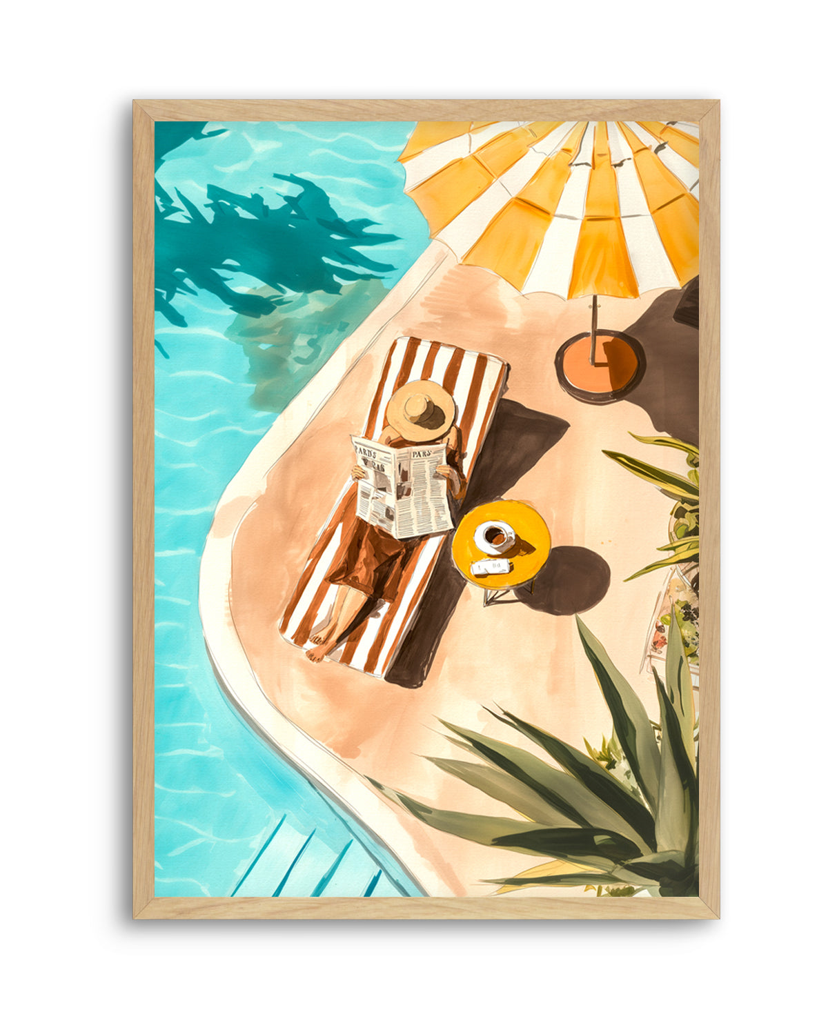 Sunbathers Delight | Art Print from Olive et Oriel where you can shop wallpaper and artworks online