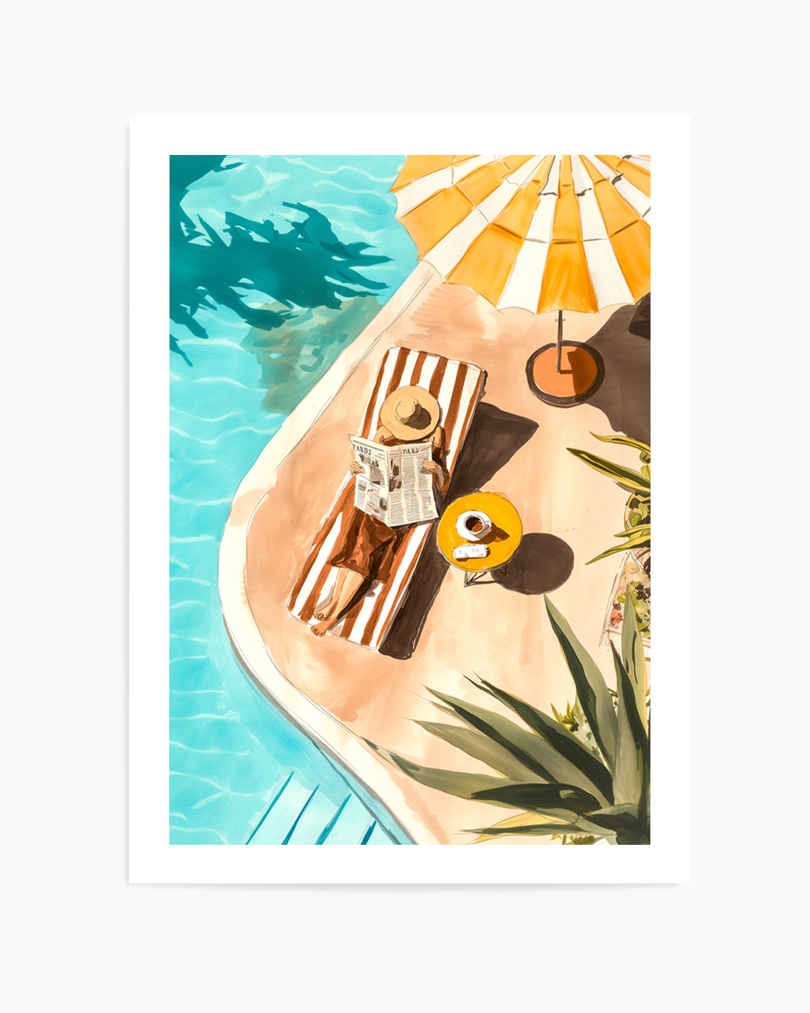 Sunbathers Delight | Art Print from Olive et Oriel where you can shop wallpaper and artworks online