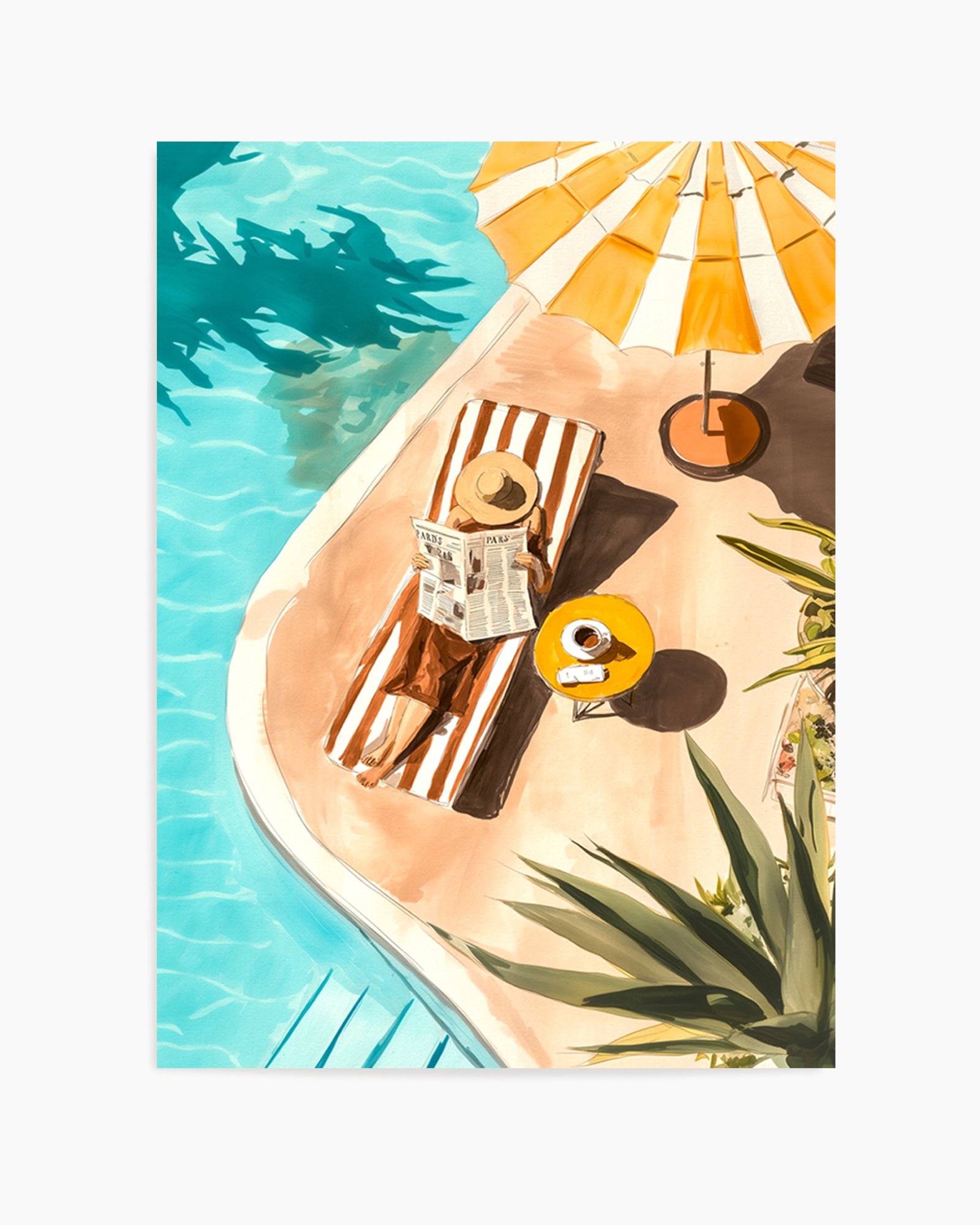 Sunbathers Delight | Art Print from Olive et Oriel where you can shop wallpaper and artworks online