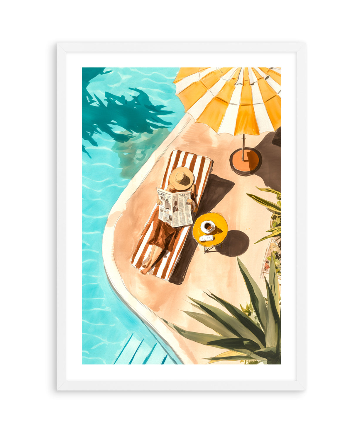 Sunbathers Delight | Art Print from Olive et Oriel where you can shop wallpaper and artworks online