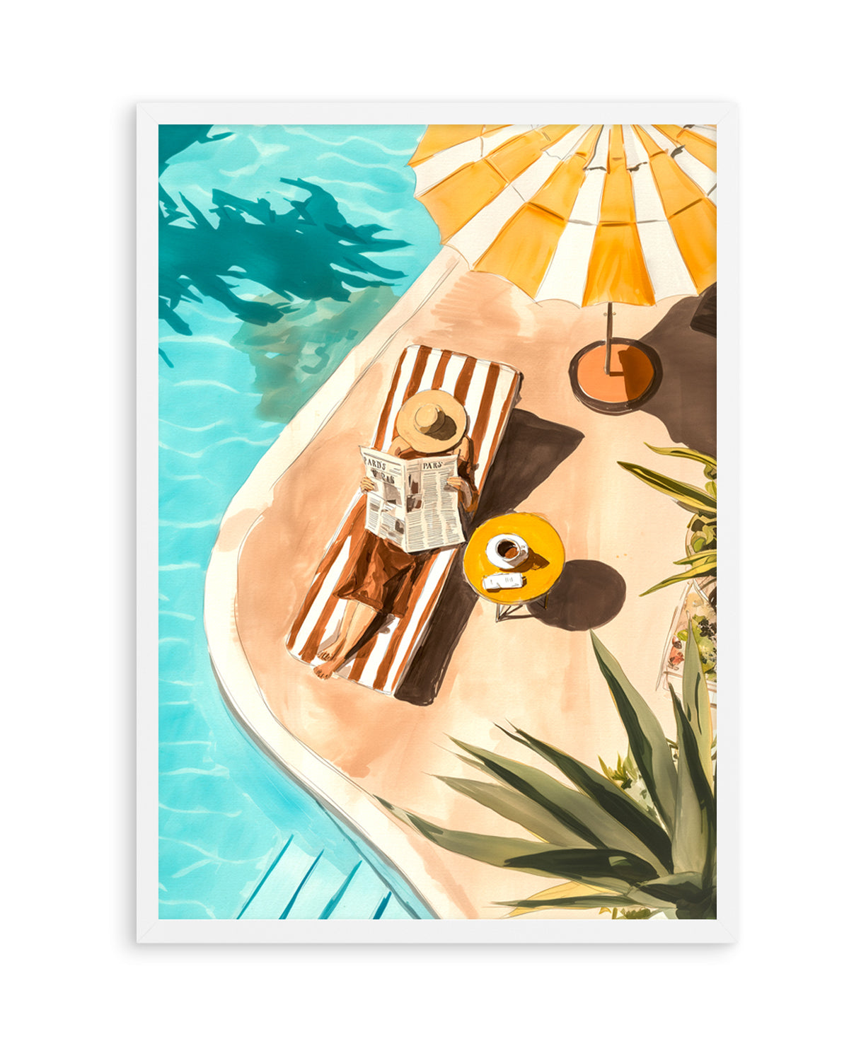 Sunbathers Delight | Art Print from Olive et Oriel where you can shop wallpaper and artworks online