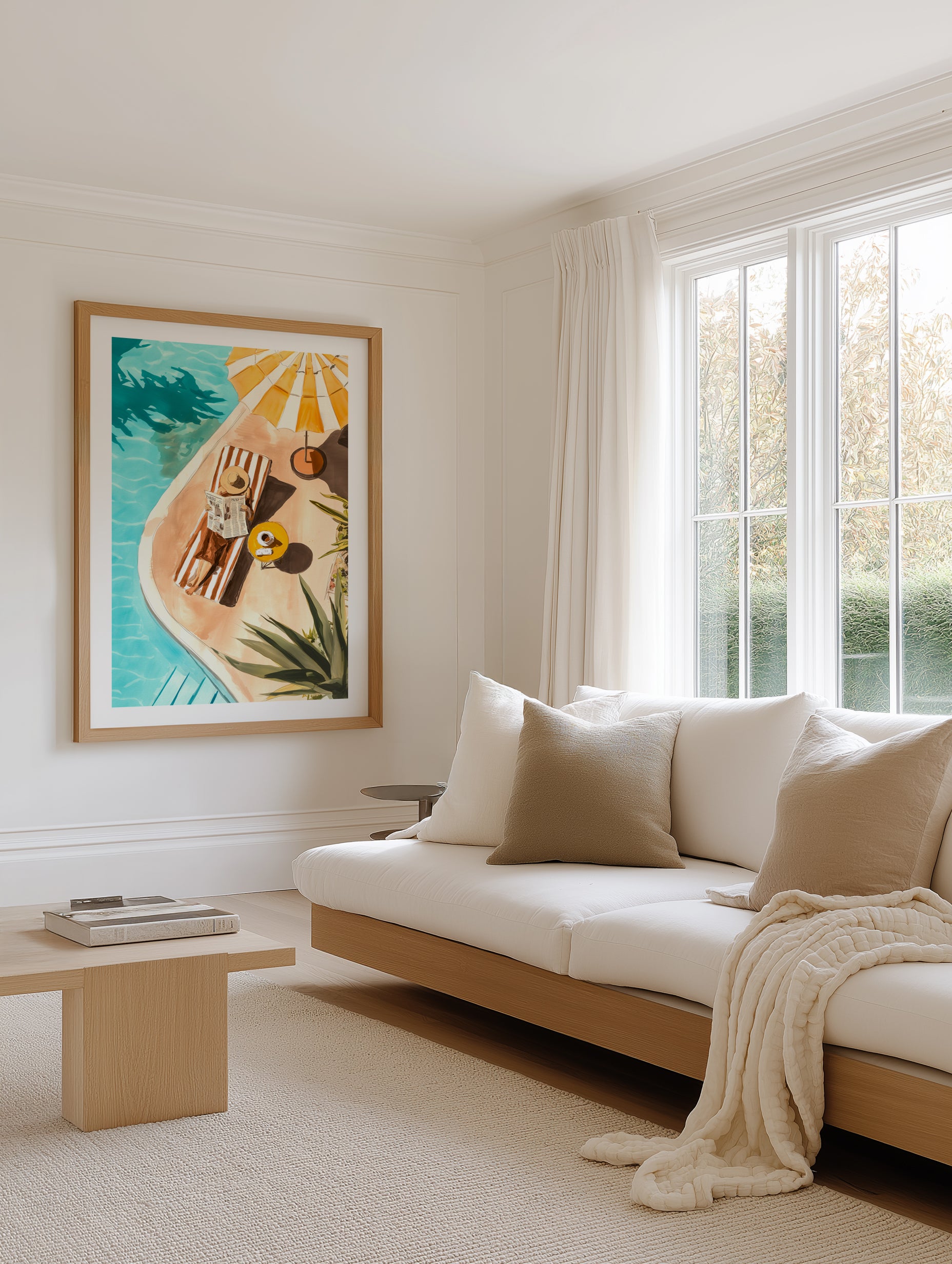 Sunbathers Delight | Art Print from Olive et Oriel where you can shop wallpaper and artworks online