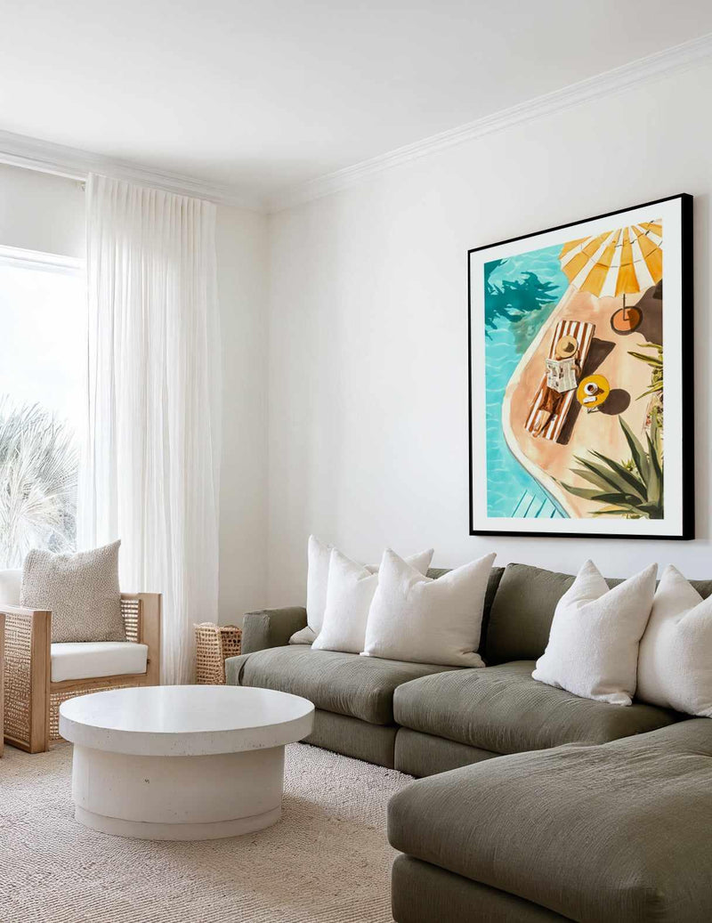 Sunbathers Delight | Art Print from Olive et Oriel where you can shop wallpaper and artworks online