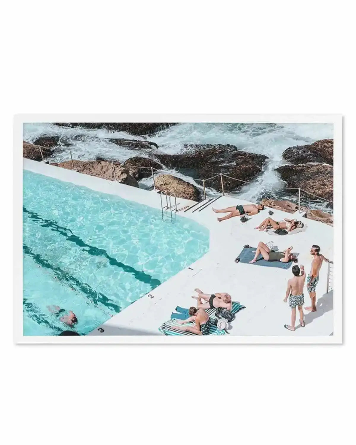 Sunbathers | Bondi Icebergs Art Print from Olive et Oriel where you can shop wallpaper and artworks online
