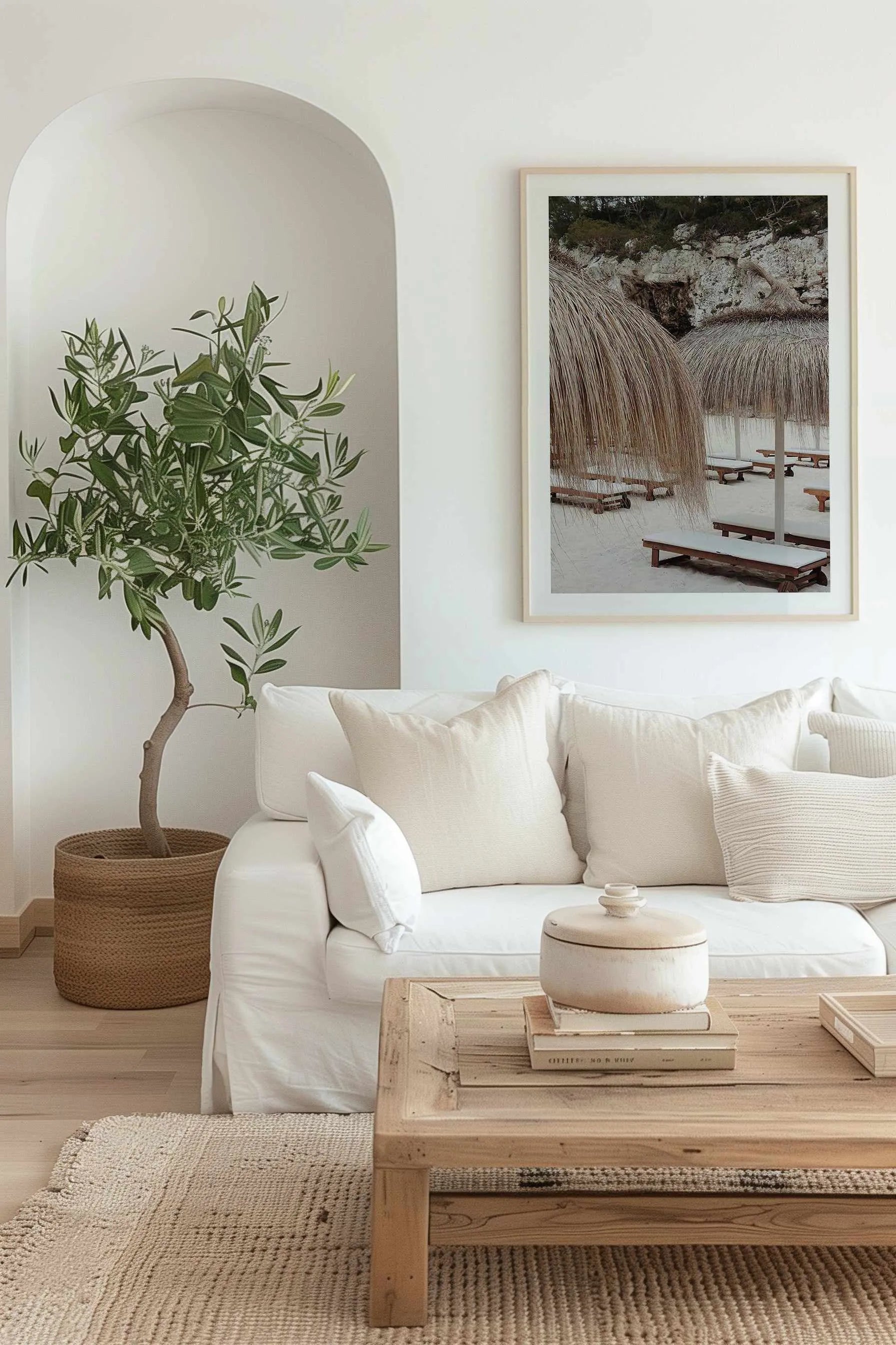 Sunbeds in Italy by Renee Rae Art Print from Olive et Oriel where you can shop wallpaper and artworks online