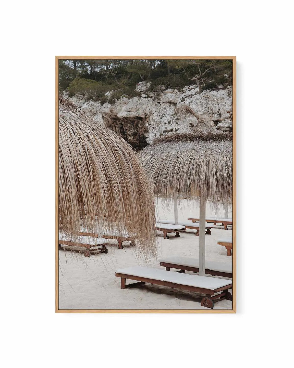 Sunbeds in Italy by Renee Rae | Framed Canvas Art Print from Olive et Oriel where you can shop wallpaper and artworks online
