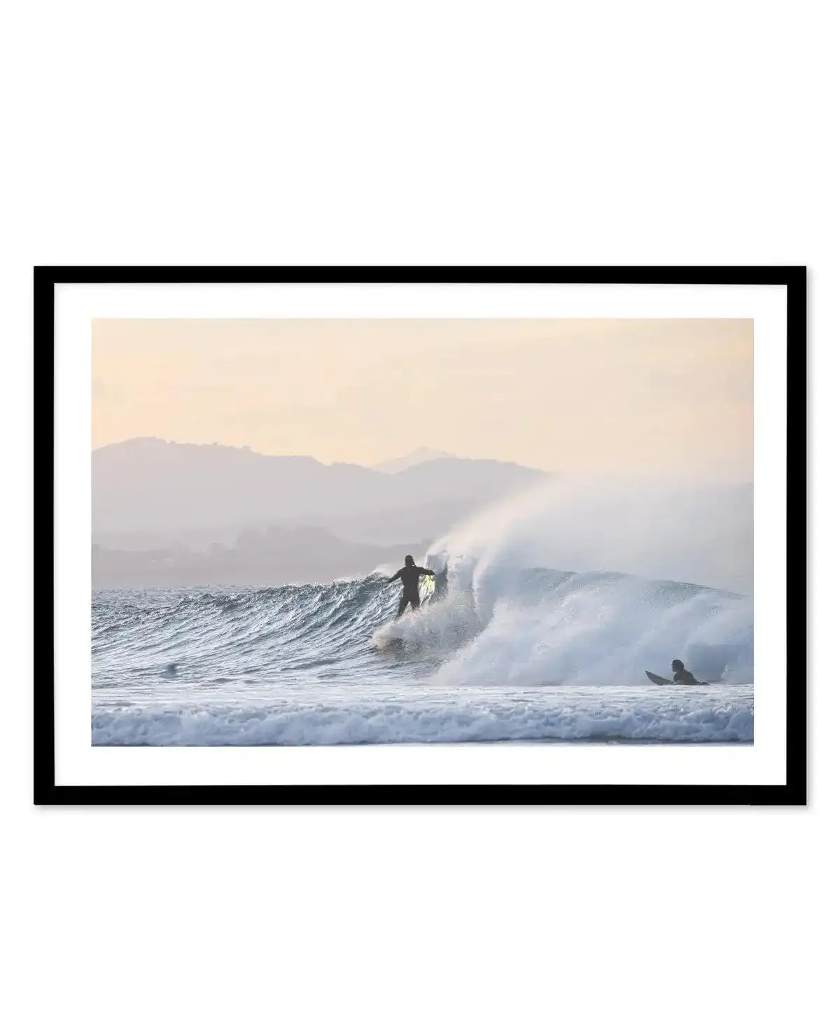 Sunday Surf, The Pass Art Print-PRINT-Olive et Oriel-Olive et Oriel-A5 | 5.8" x 8.3" | 14.8 x 21cm-Black-With White Border-Buy-Australian-Art-Prints-Online-with-Olive-et-Oriel-Your-Artwork-Specialists-Austrailia-Decorate-With-Coastal-Photo-Wall-Art-Prints-From-Our-Beach-House-Artwork-Collection-Fine-Poster-and-Framed-Artwork
