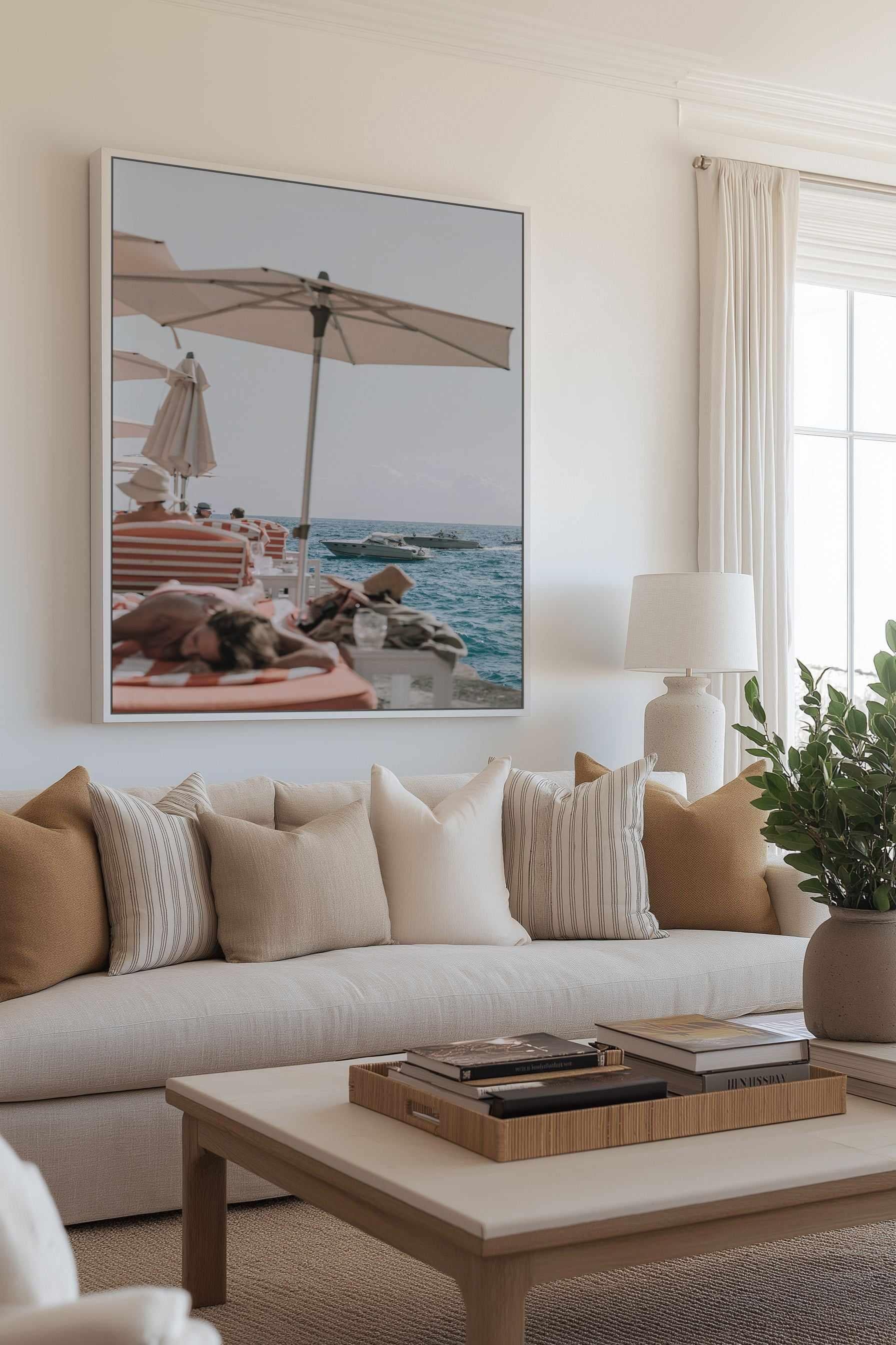 Sundays at Il San Pietro by Teigan Geercke | Framed Canvas Art Print from Olive et Oriel where you can shop wallpaper and artworks online