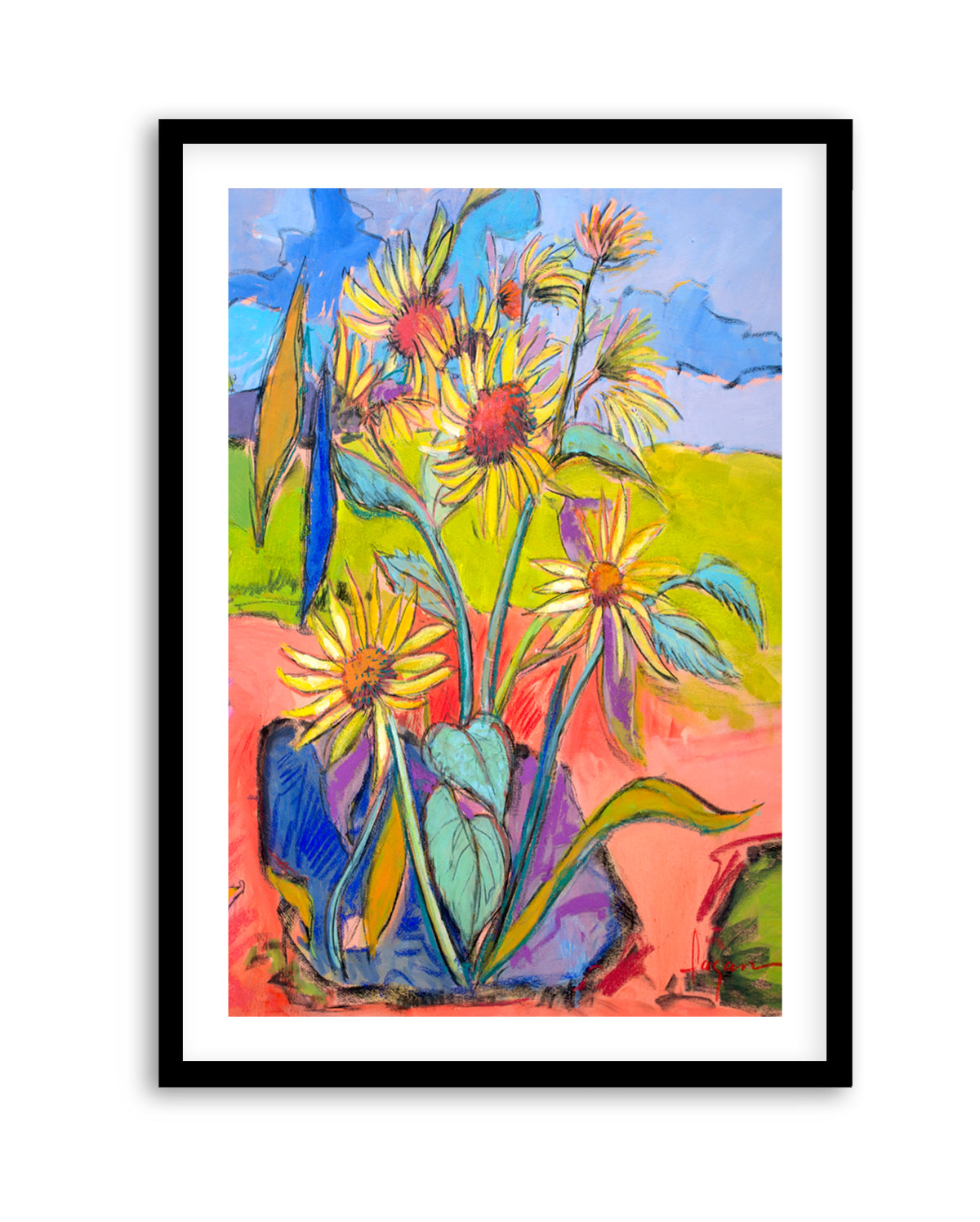 Sunflower Dance by Dorothy Fagan | Art Print