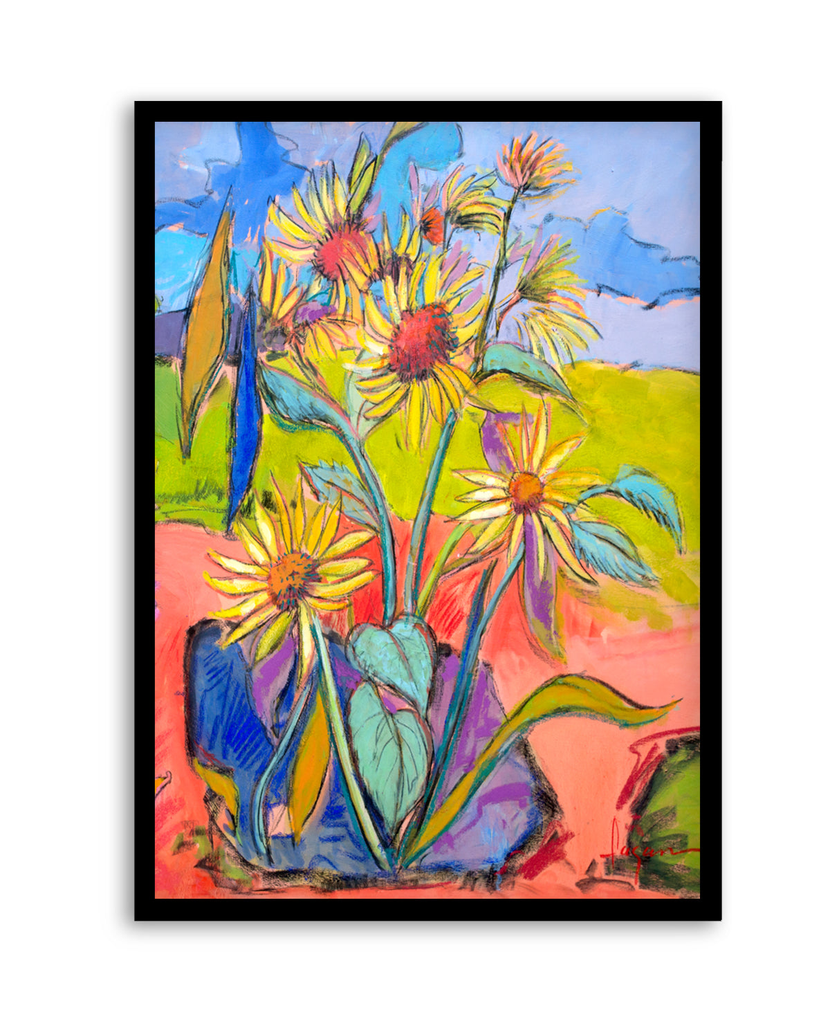 Sunflower Dance by Dorothy Fagan | Art Print