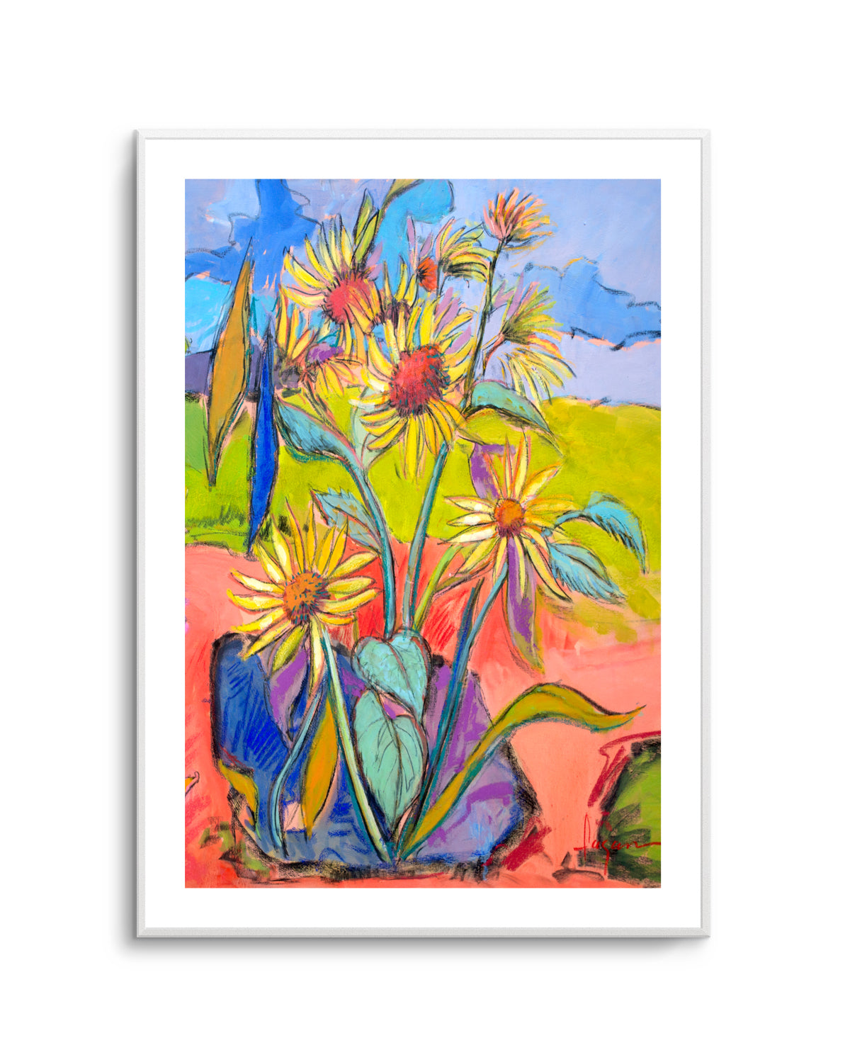 Sunflower Dance by Dorothy Fagan | Art Print