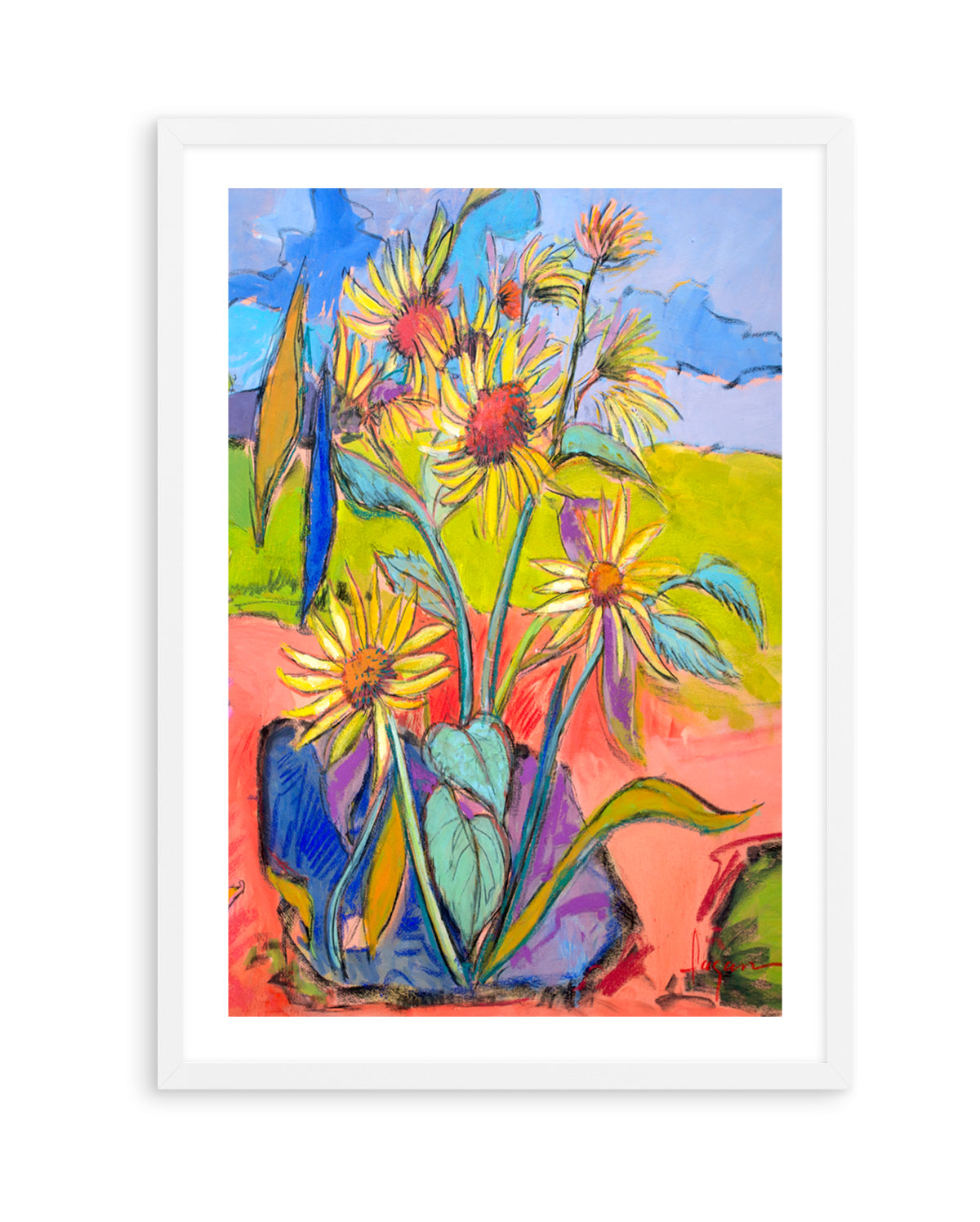 Sunflower Dance by Dorothy Fagan | Art Print