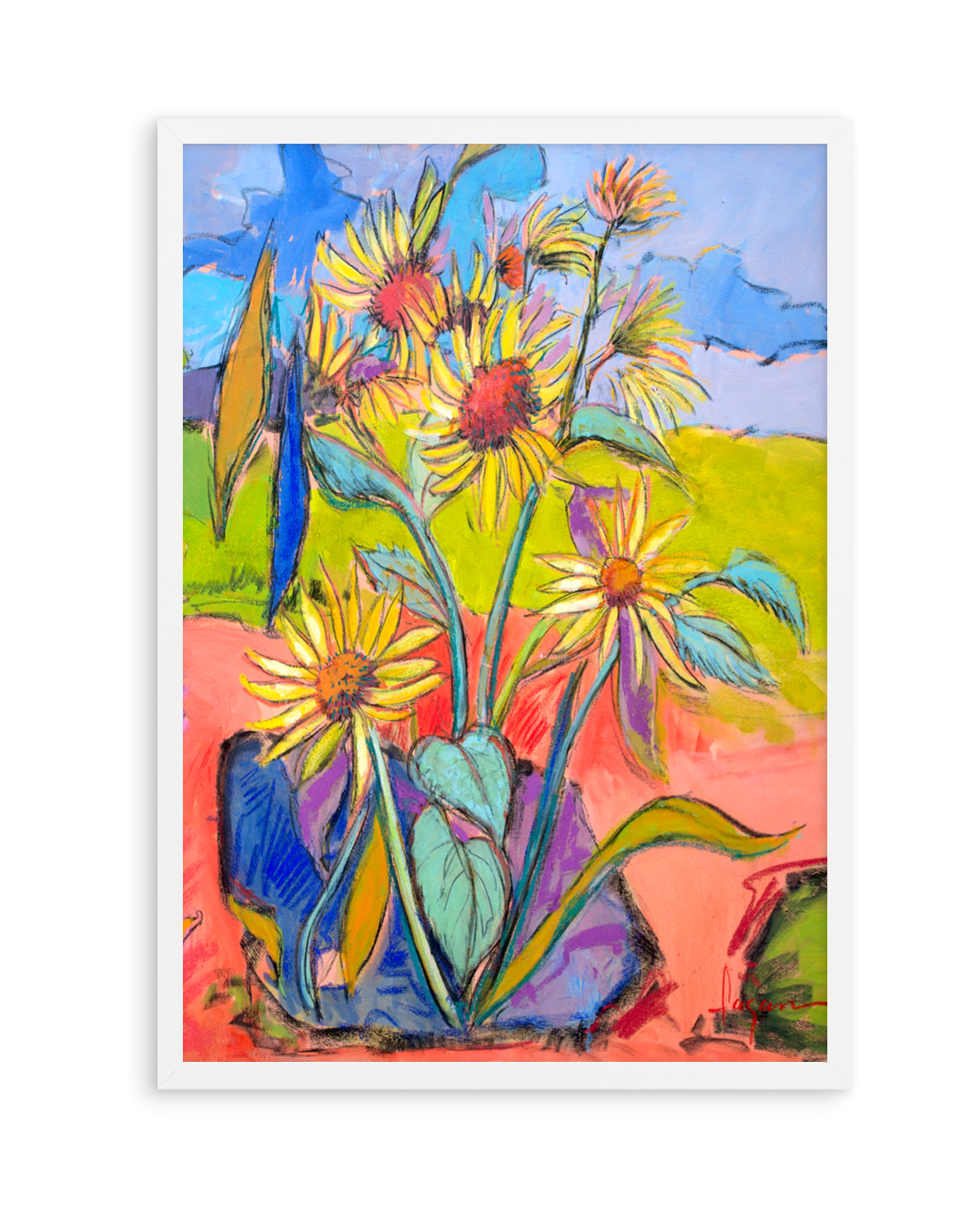 Sunflower Dance by Dorothy Fagan | Art Print
