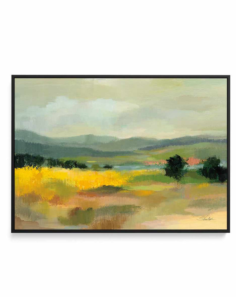 Sunflower Field | Framed Canvas Art Print