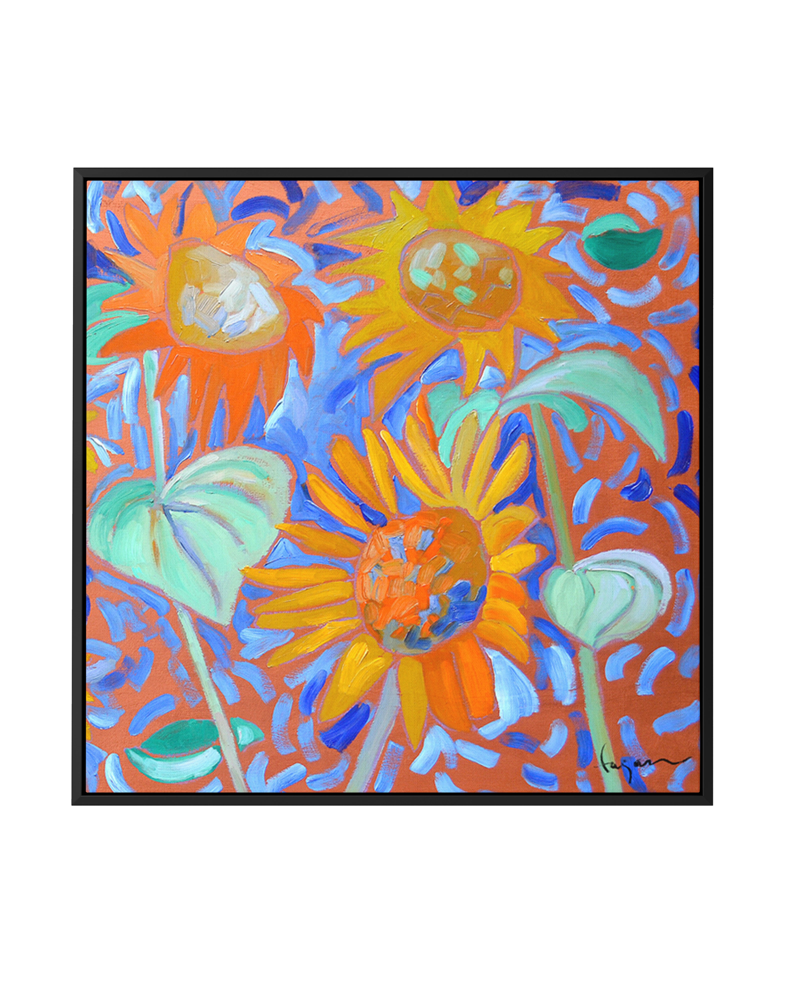 Sunflower Sage II by Dorothy Fagan | Framed Canvas Art Print