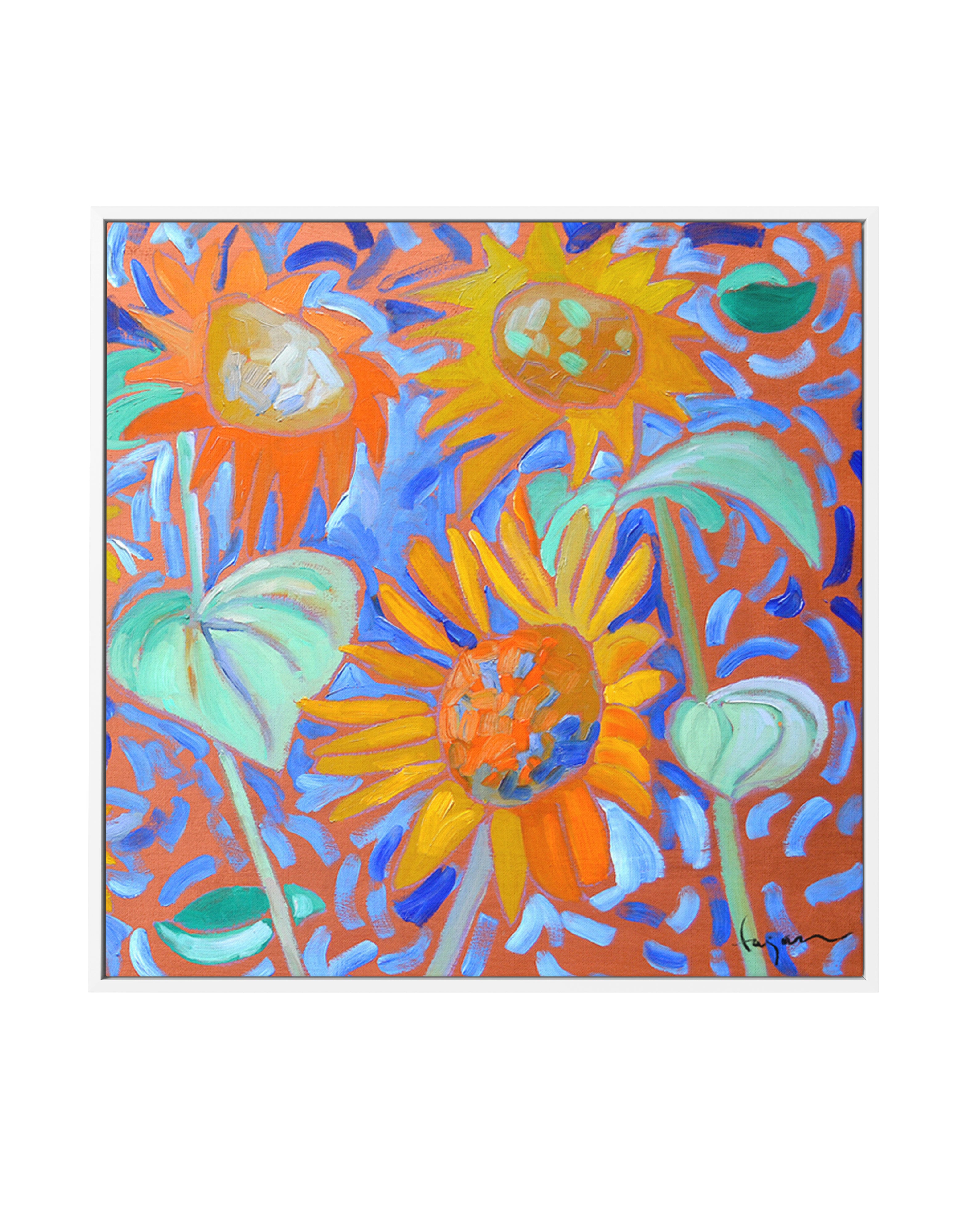 Sunflower Sage II by Dorothy Fagan | Framed Canvas Art Print