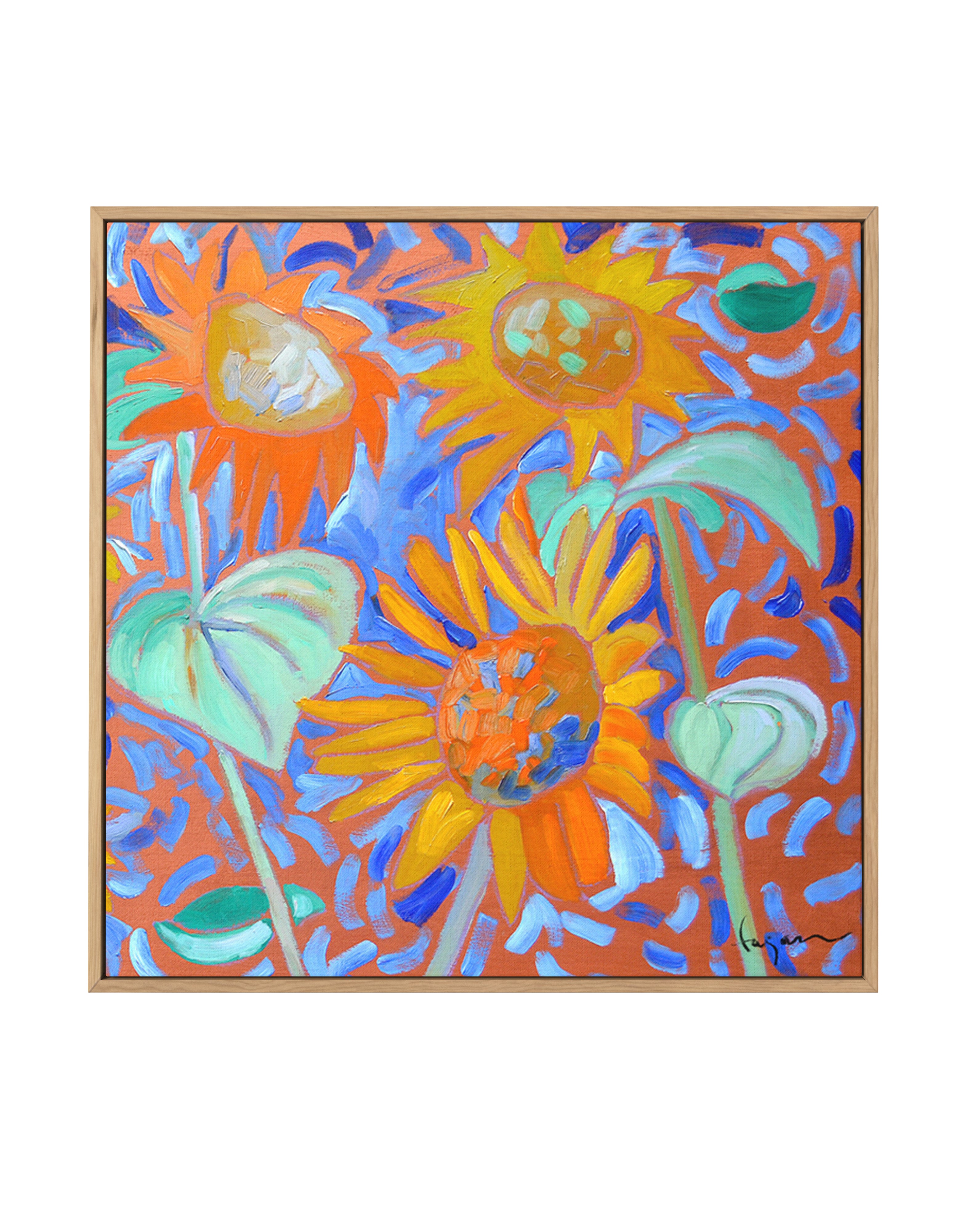 Sunflower Sage II by Dorothy Fagan | Framed Canvas Art Print