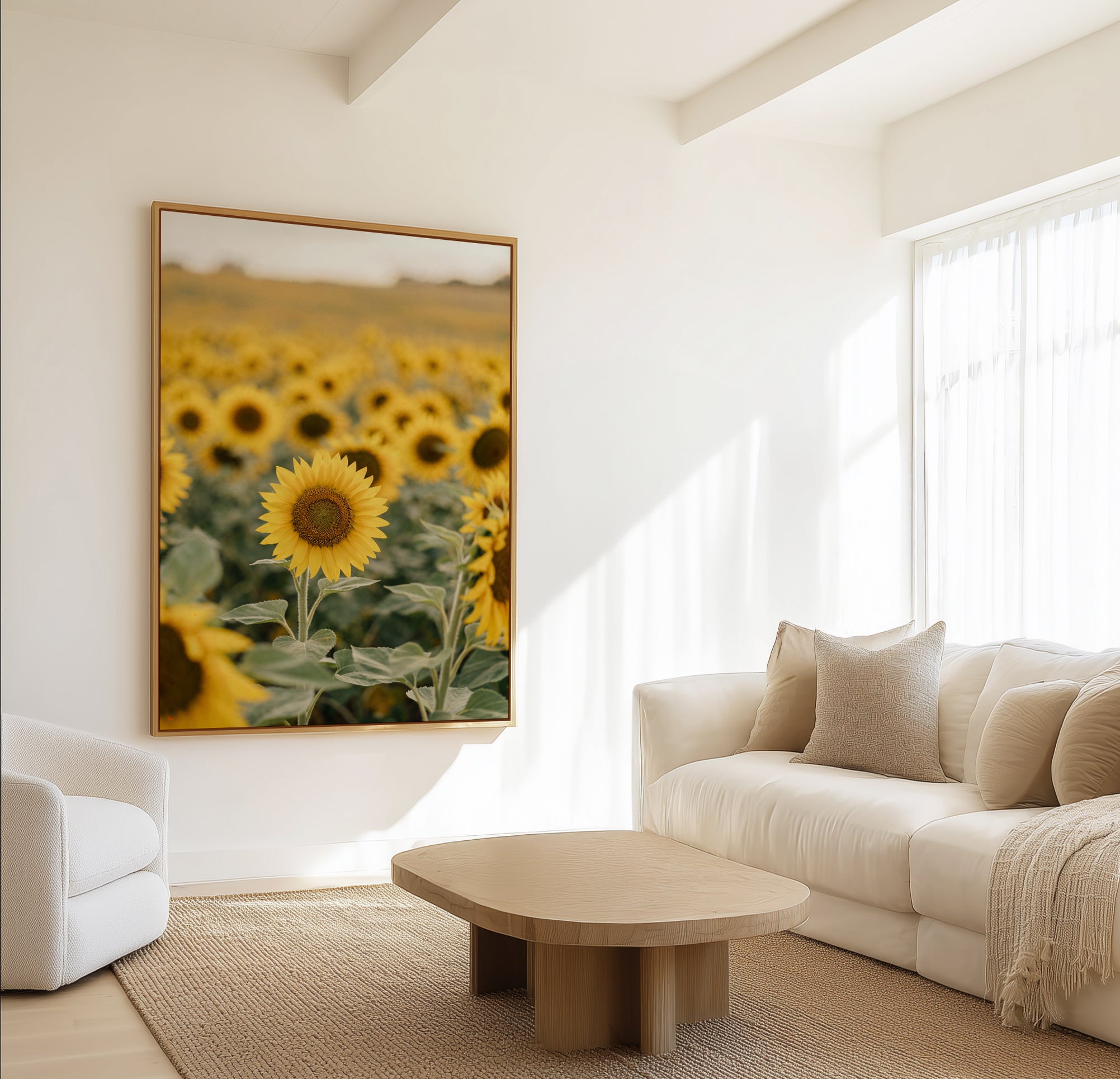 Sunflower Series 01 | Framed Canvas Art Print