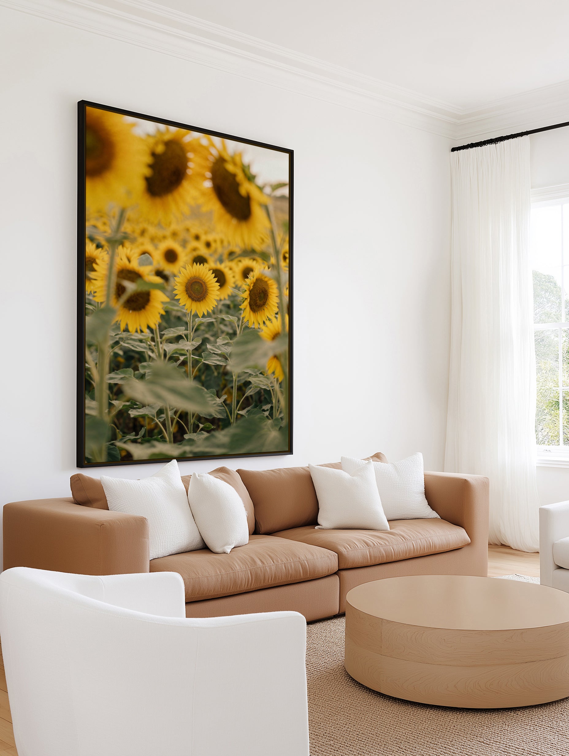 Sunflower Series 03 | Framed Canvas Art Print