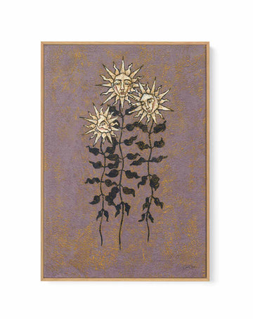 Sunflower Sisters by Julie Celina | Framed Canvas Art Print from Olive et Oriel where you can shop wallpaper and artworks online
