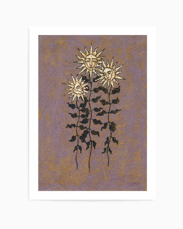 Sunflower Sisters by Julie Celina | Art Print from Olive et Oriel where you can shop wallpaper and artworks online