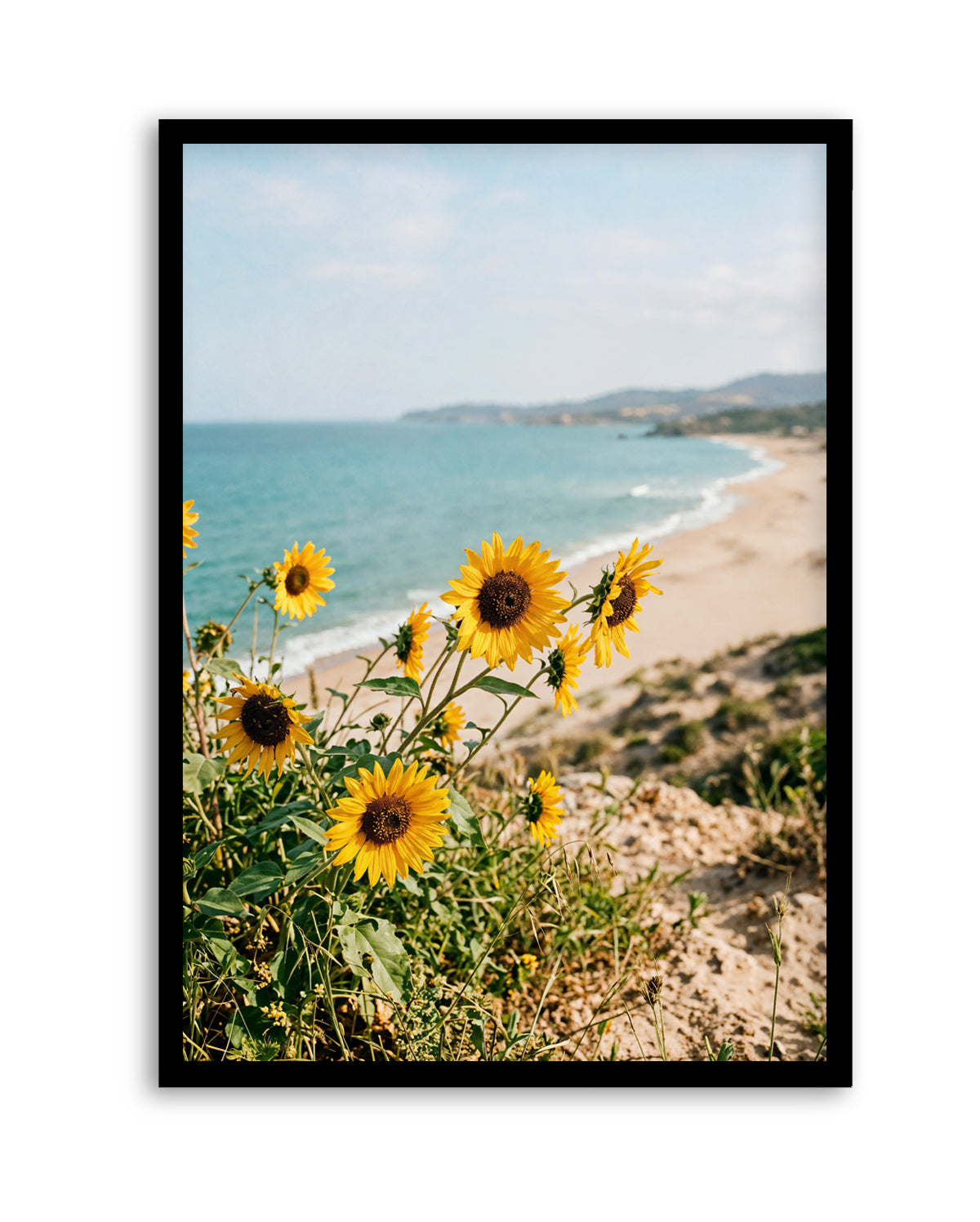 Sunflowers By the Sea 01 | Art Print