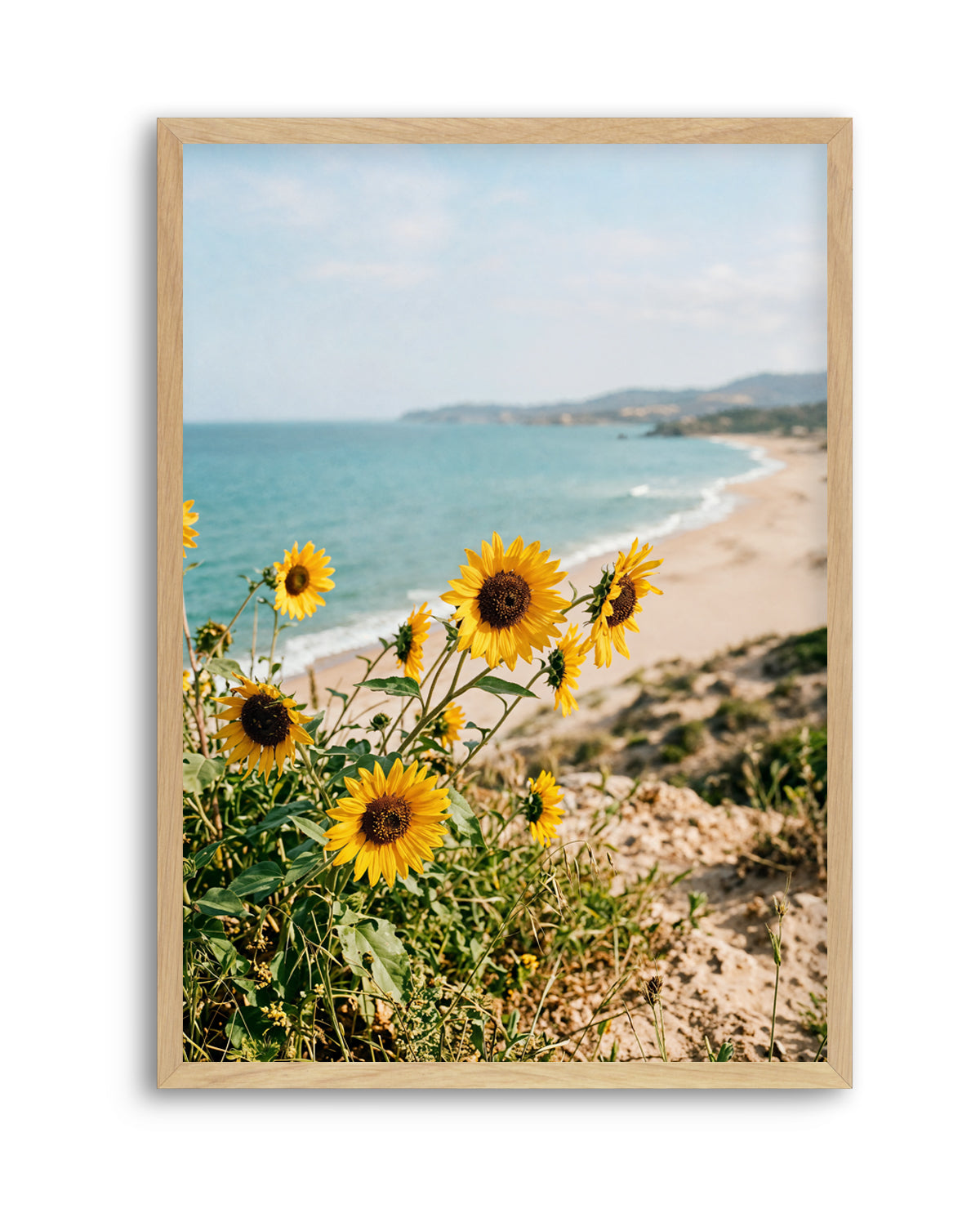 Sunflowers By the Sea 01 | Art Print