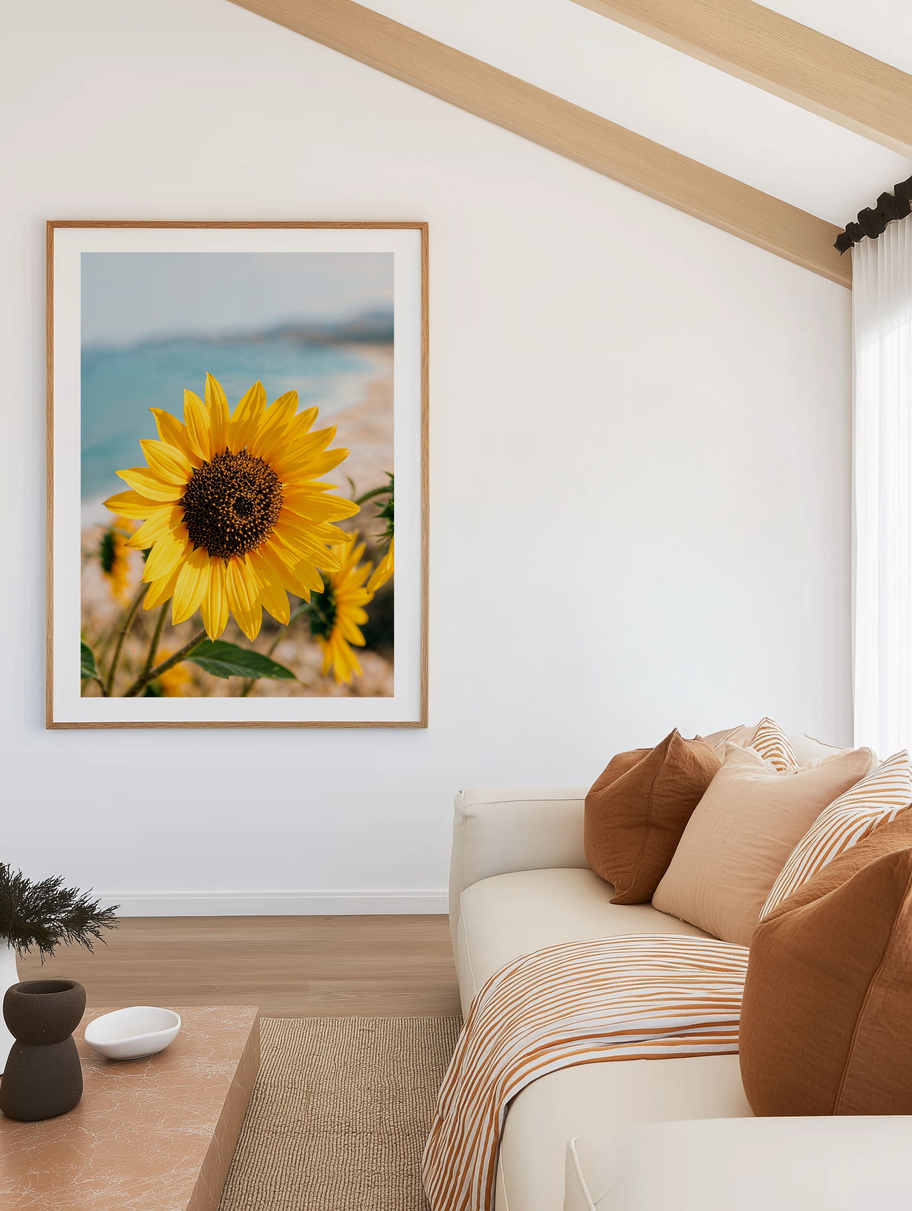 Sunflowers By the Sea 02 | Art Print