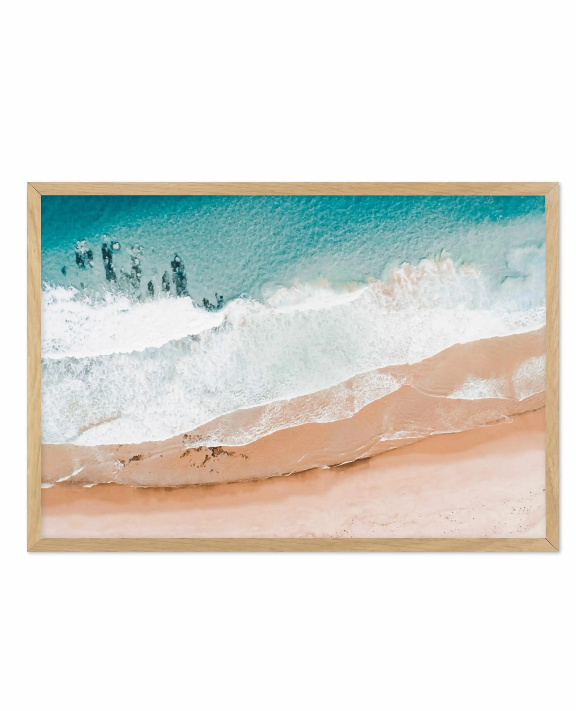 Sunkissed Sands Art Print-PRINT-Olive et Oriel-Olive et Oriel-A5 | 5.8" x 8.3" | 14.8 x 21cm-Oak-With White Border-Buy-Australian-Art-Prints-Online-with-Olive-et-Oriel-Your-Artwork-Specialists-Austrailia-Decorate-With-Coastal-Photo-Wall-Art-Prints-From-Our-Beach-House-Artwork-Collection-Fine-Poster-and-Framed-Artwork