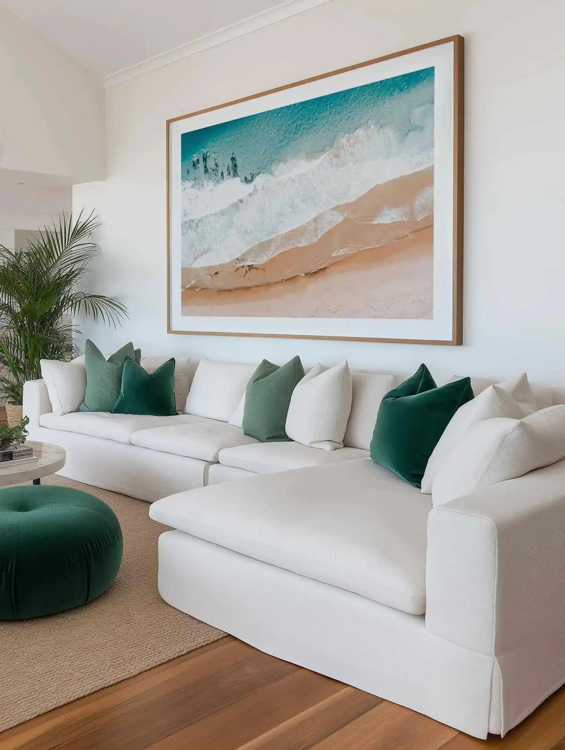 Sunkissed Sands | Aerial Photo Wall Art Print from Olive et Oriel where you can shop wallpaper and artworks online