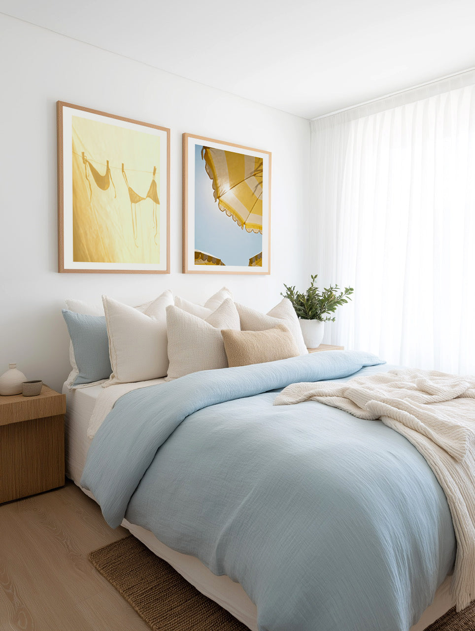 Sunlit Stripe | Art Print from Olive et Oriel where you can shop wallpaper and artworks online