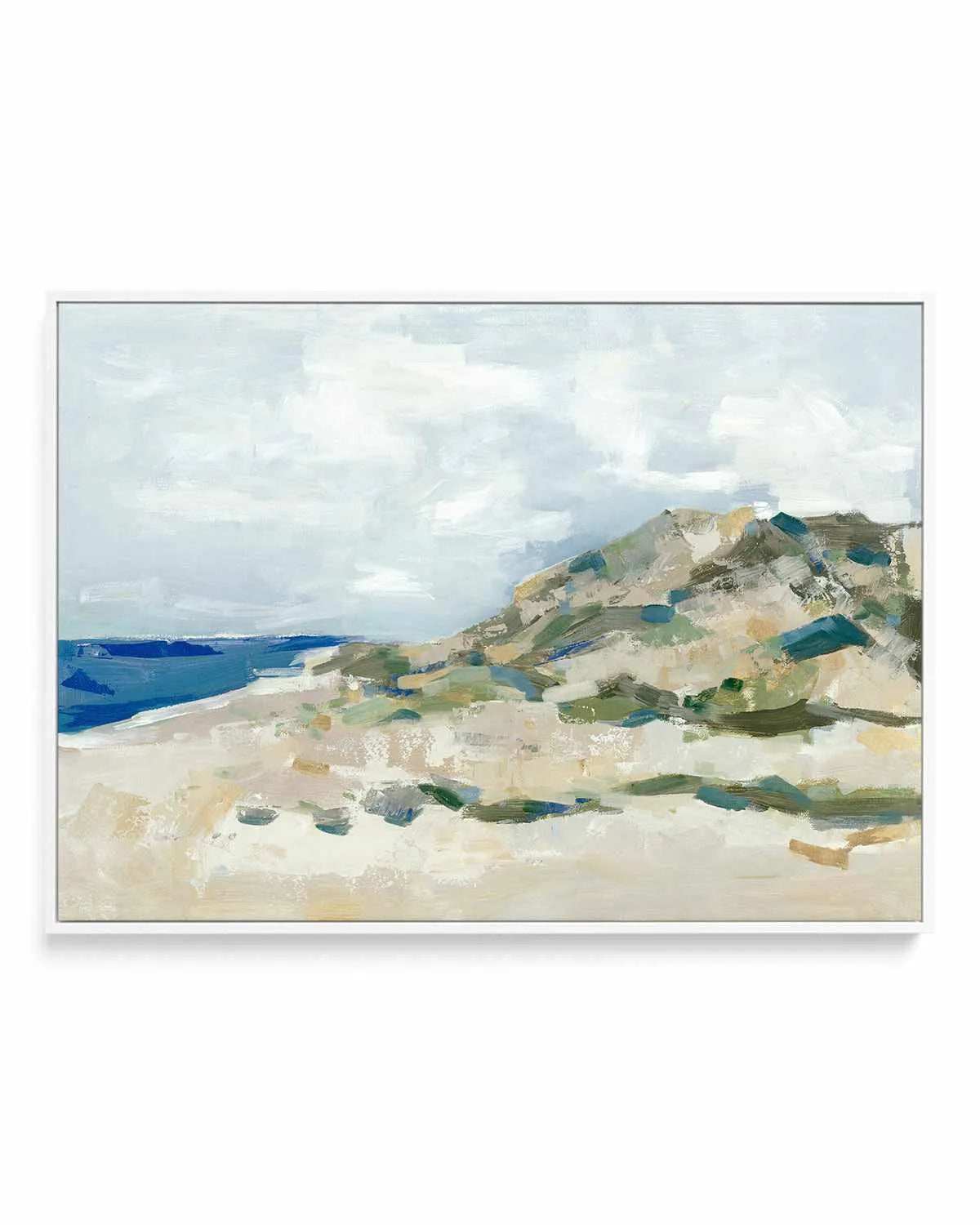 Sunny Beach Dune | Framed Canvas Art Print from Olive et Oriel where you can shop wallpaper and artworks online