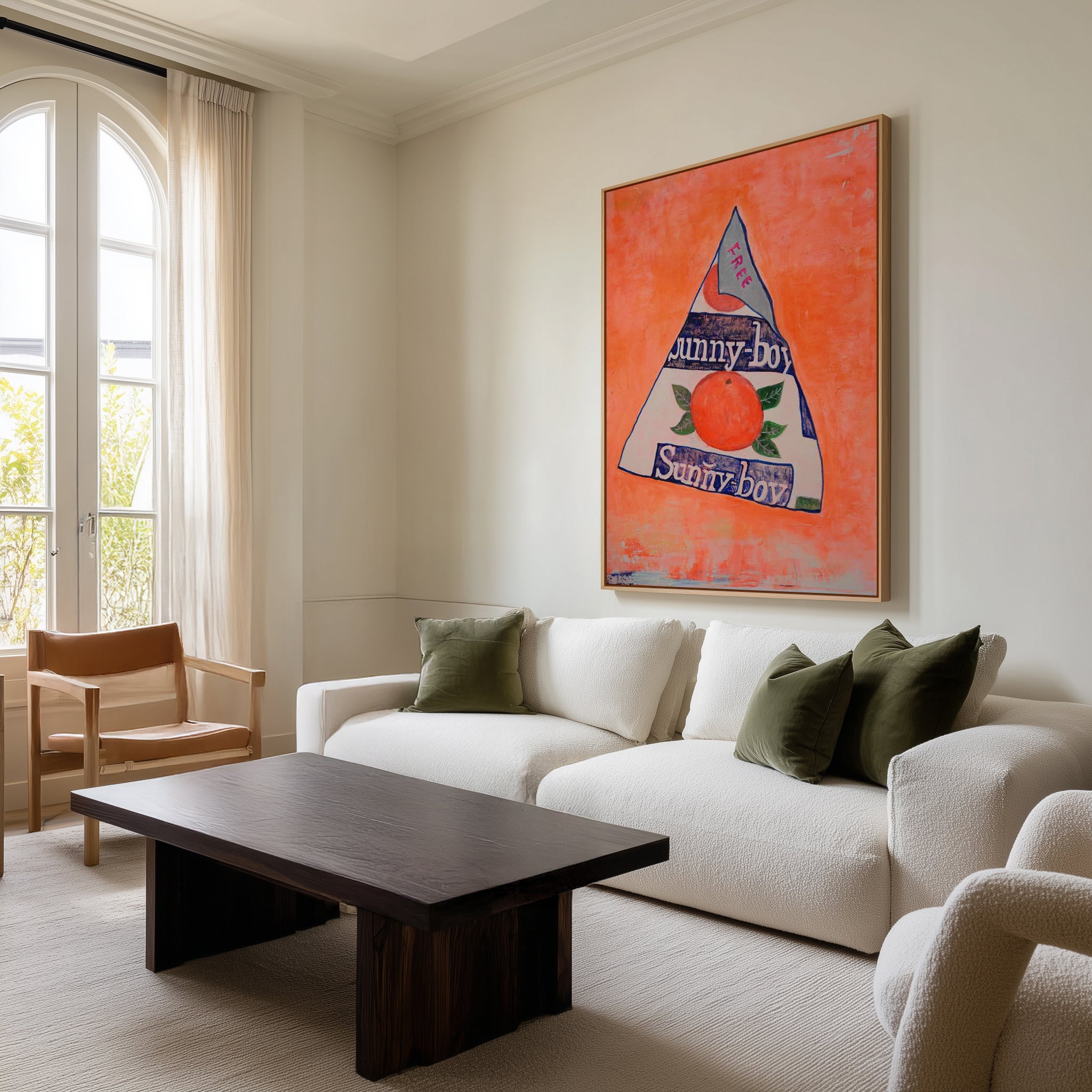 Sunny Boy by Jackie Green | Framed Canvas Art Print