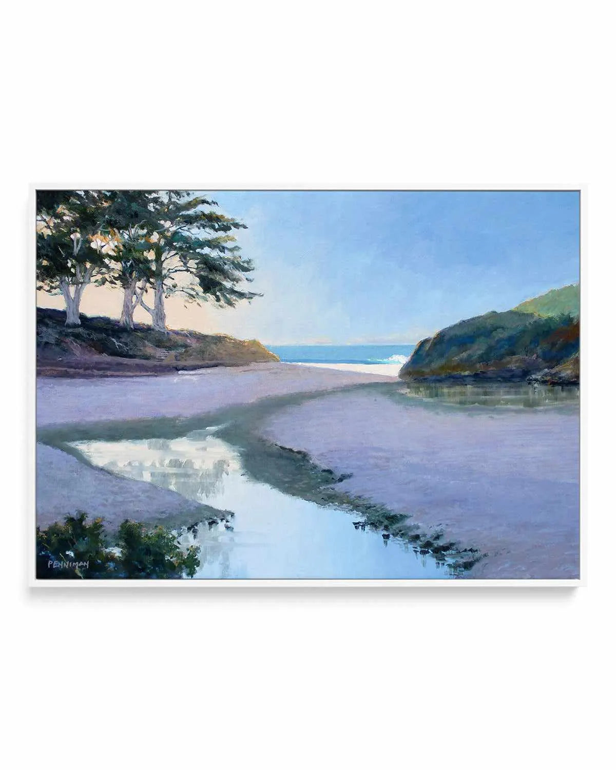 Sunny Cove by Ed Penniman | Framed Canvas Art Print from Olive et Oriel where you can shop wallpaper and artworks online