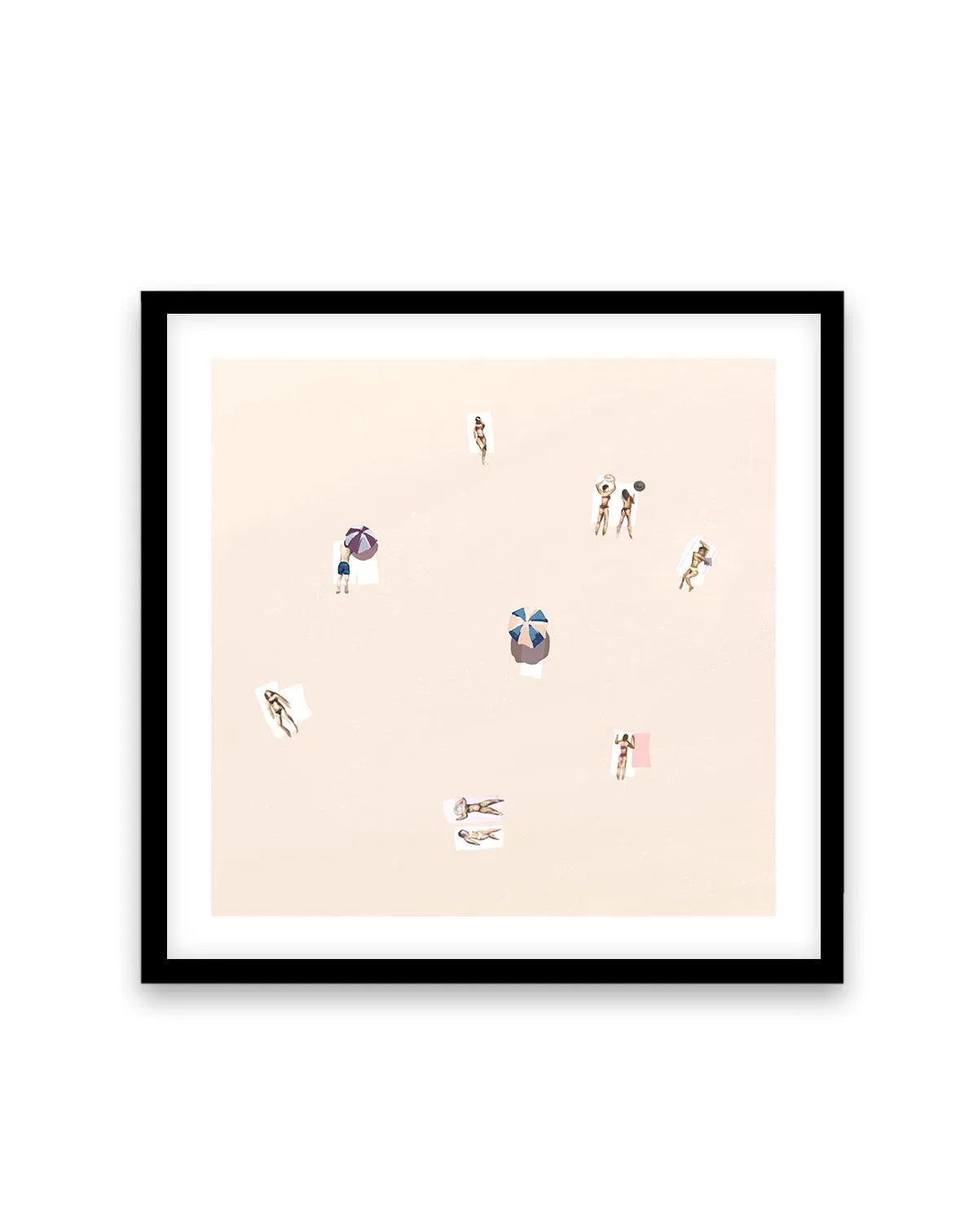 Sunny Daze II SQ Art Print-PRINT-Olive et Oriel-Simmo-70x70 cm | 27.5" x 27.5"-Black-With White Border-Buy-Australian-Art-Prints-Online-with-Olive-et-Oriel-Your-Artwork-Specialists-Austrailia-Decorate-With-Coastal-Photo-Wall-Art-Prints-From-Our-Beach-House-Artwork-Collection-Fine-Poster-and-Framed-Artwork