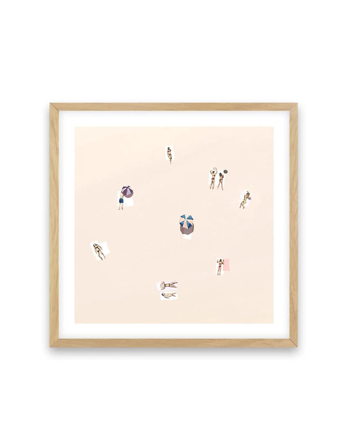 Sunny Daze II SQ Art Print-PRINT-Olive et Oriel-Simmo-70x70 cm | 27.5" x 27.5"-Oak-With White Border-Buy-Australian-Art-Prints-Online-with-Olive-et-Oriel-Your-Artwork-Specialists-Austrailia-Decorate-With-Coastal-Photo-Wall-Art-Prints-From-Our-Beach-House-Artwork-Collection-Fine-Poster-and-Framed-Artwork