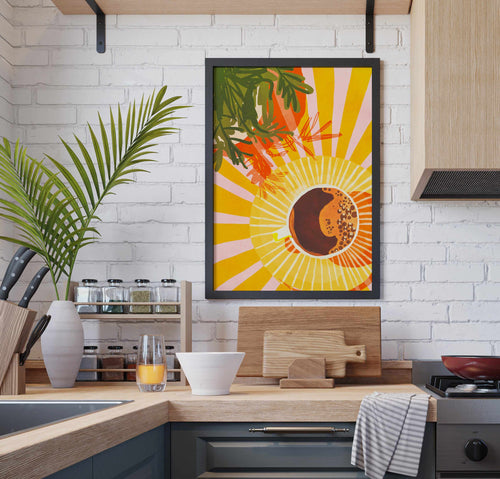 Sunny cafe by Gigi Rosad | Art Print