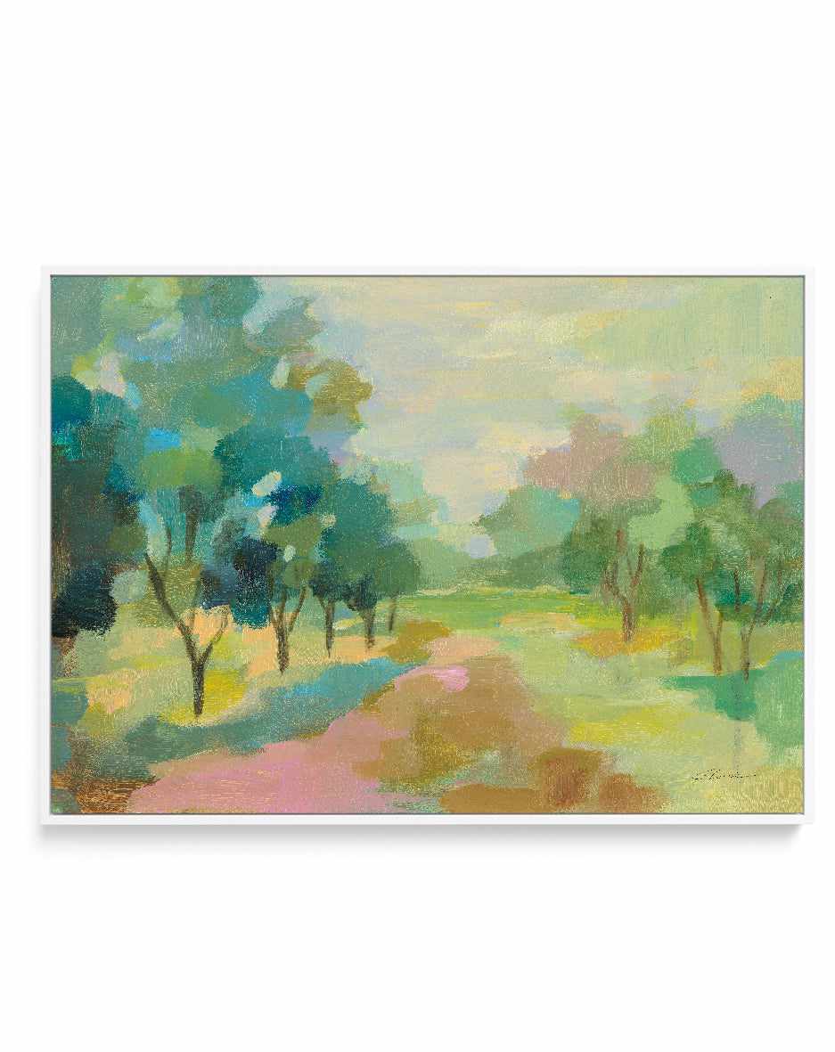 Sunrise Forest | Framed Canvas Art Print