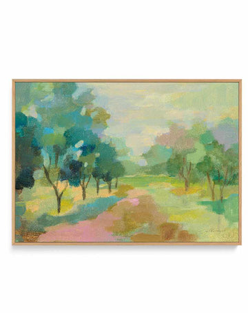Sunrise Forest | Framed Canvas Art Print from Olive et Oriel where you can shop wallpaper and artworks online