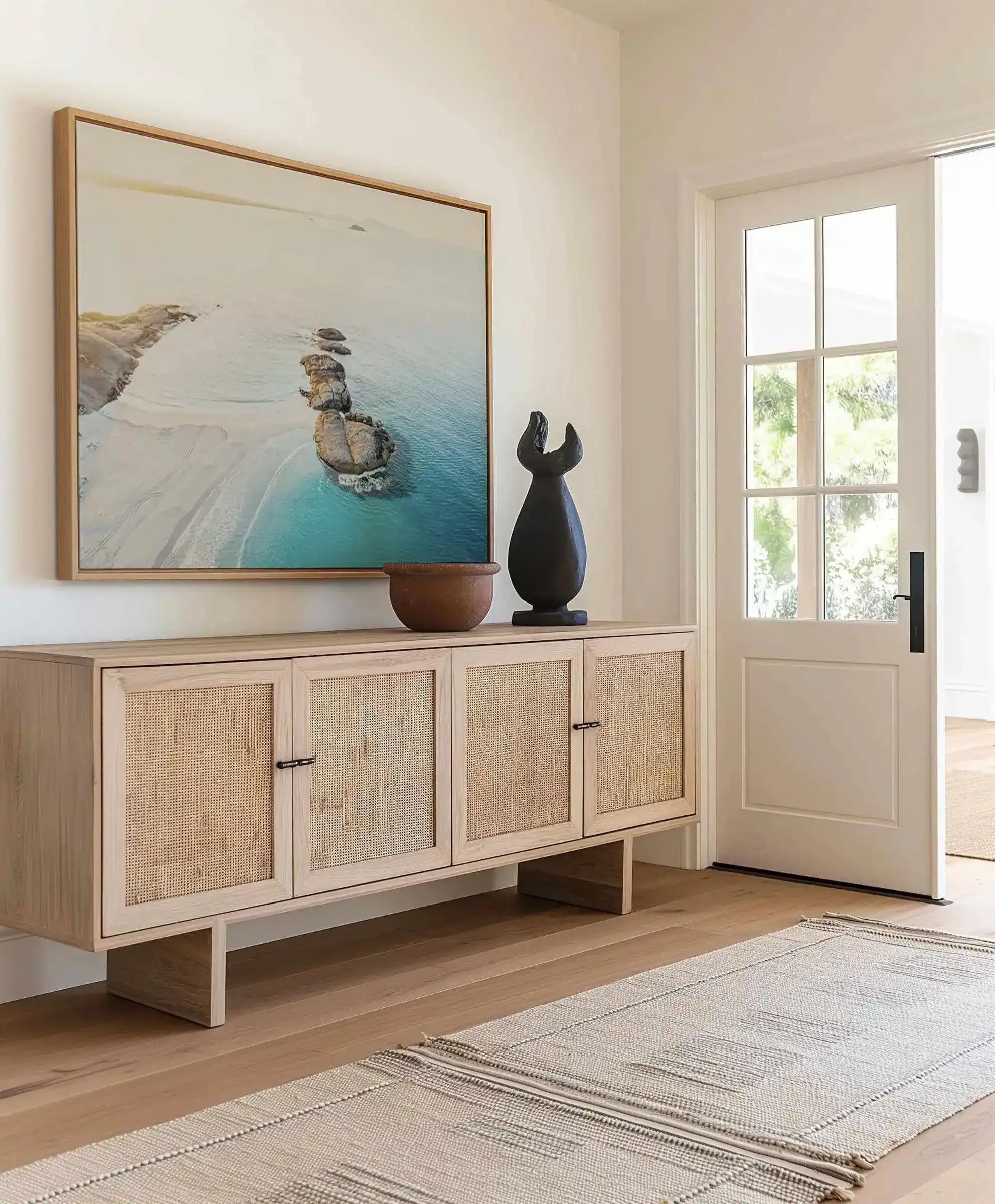 Sunrise over Wylie Bay, Esperance | Aerial Photo Wall Framed Canvas Art Print from Olive et Oriel where you can shop wallpaper and artworks online