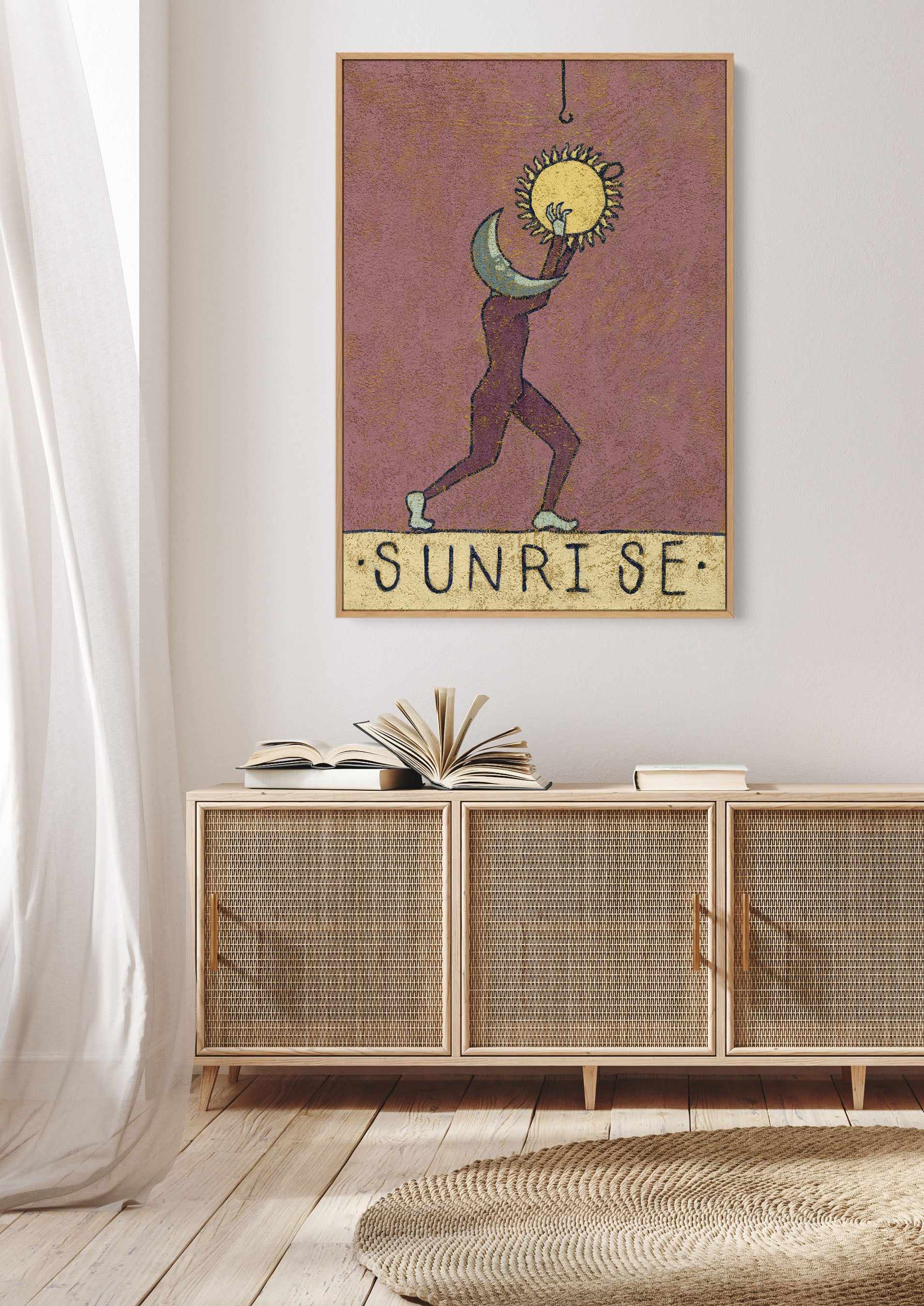 Sunrise by Julie Celina | Framed Canvas Art Print from Olive et Oriel where you can shop wallpaper and artworks online